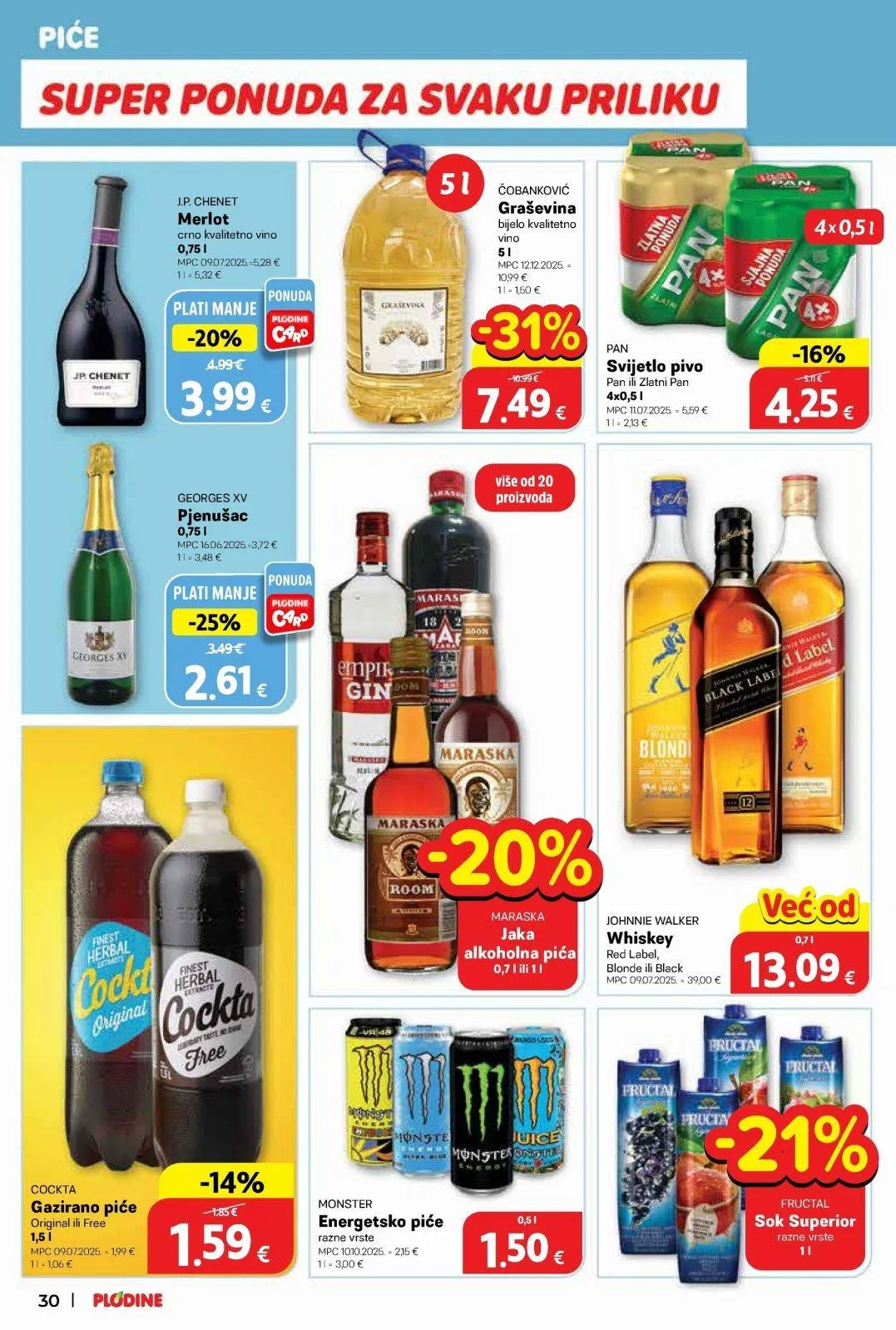 Katalog Plodine katalog do 10.02.2026 od 5. veljače do 10. veljače 2026. - Pregled Stranica 30