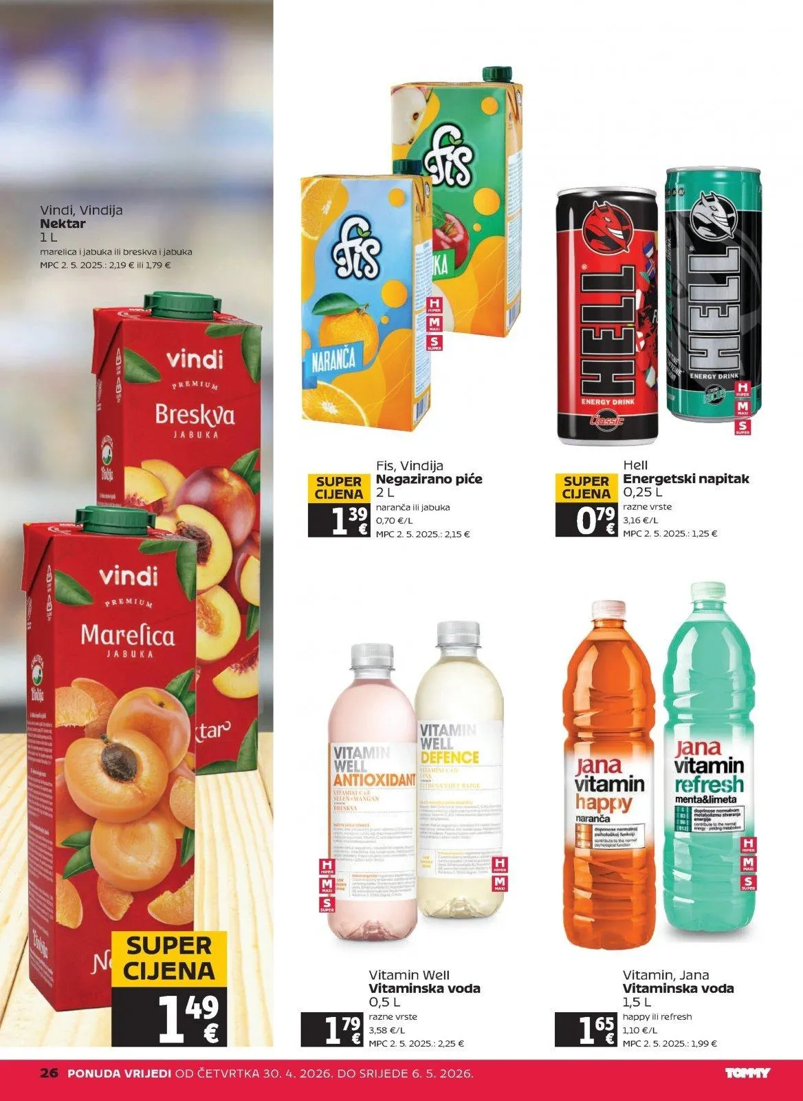 Katalog Tommy katalog do 06.05.2026 od 30. travnja do 6. svibnja 2026. - Pregled Stranica 26