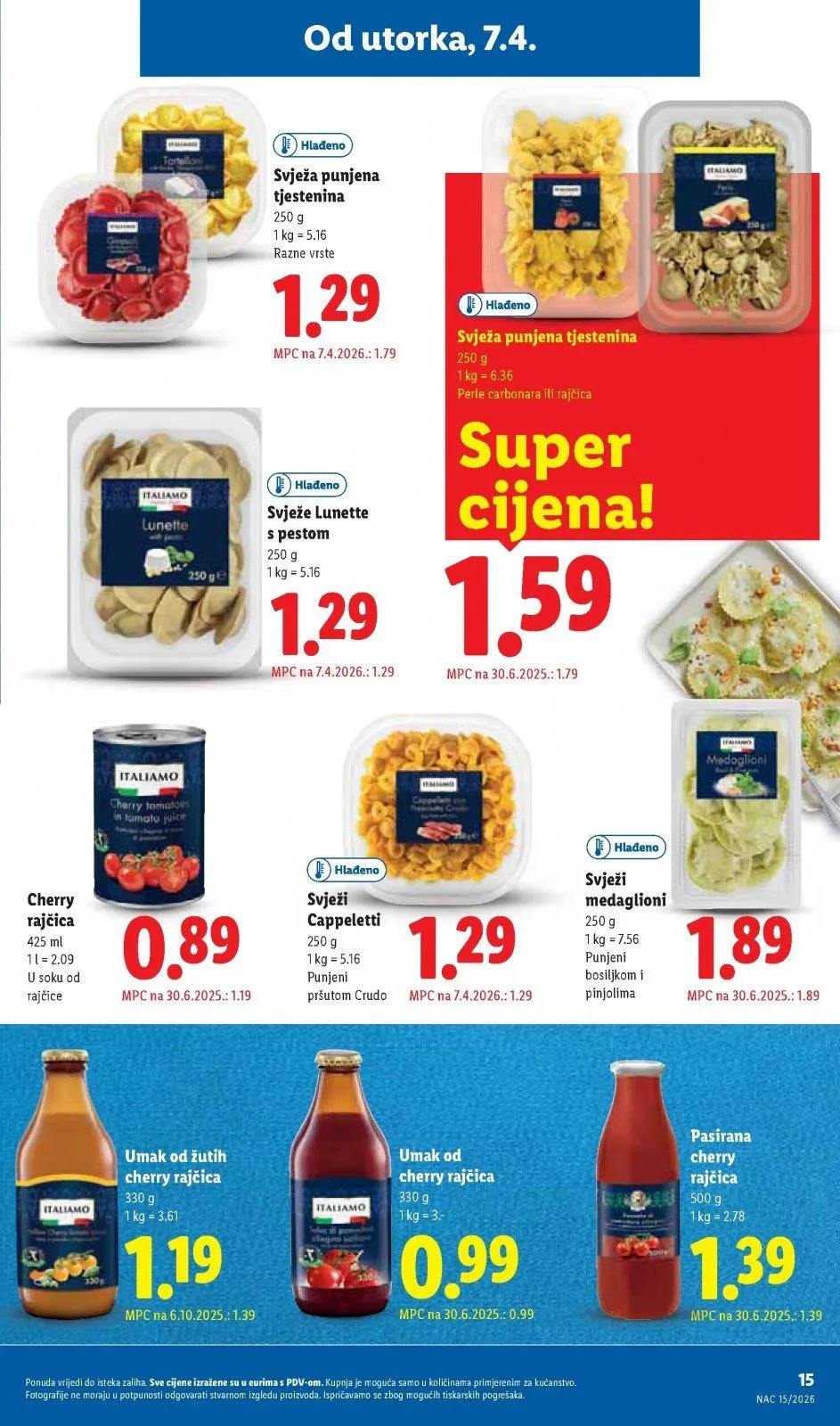 Katalog Lidl katalog do 12.04.2026 od 2. travnja do 12. travnja 2026. - Pregled Stranica 15