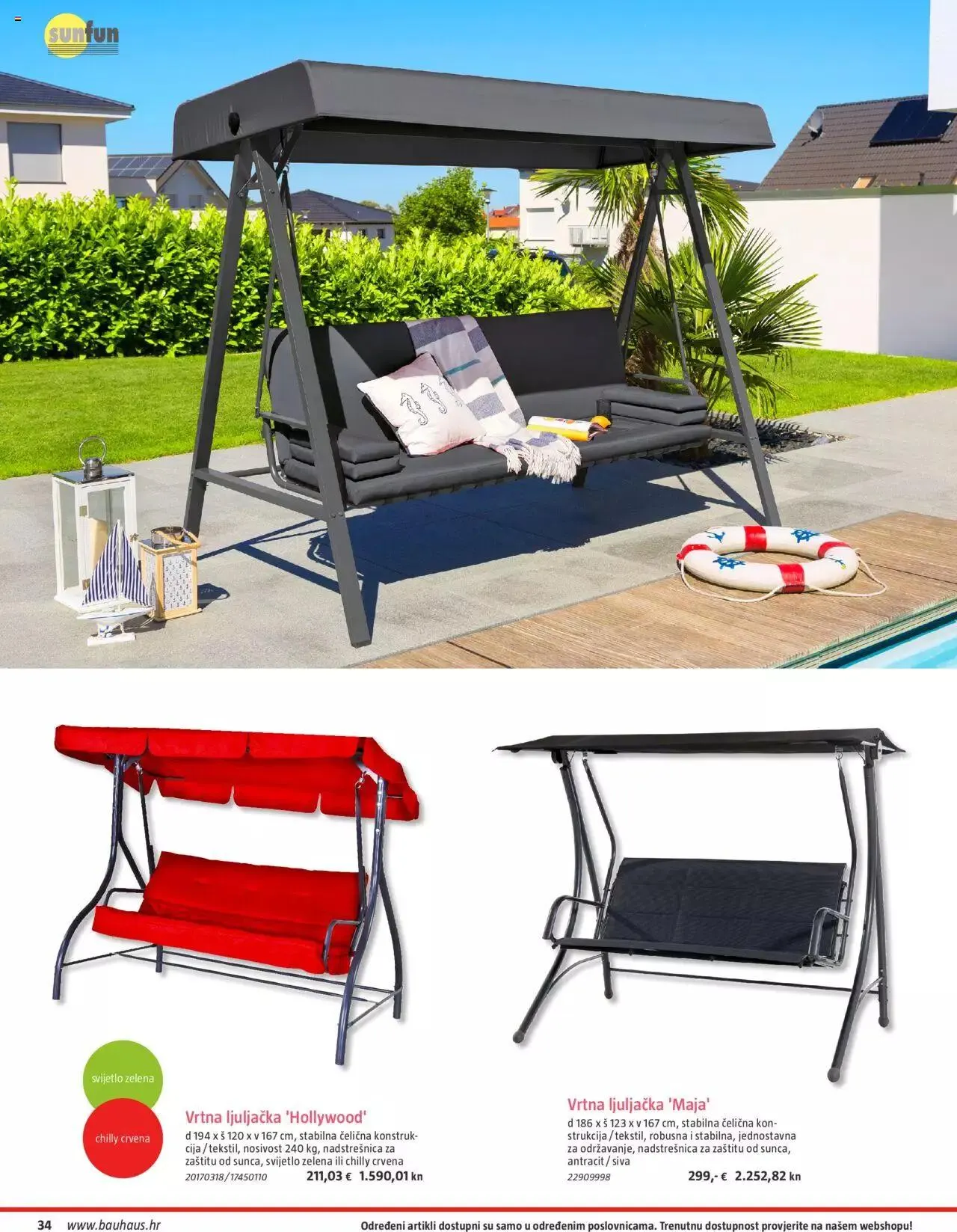 Katalog Vrtni namještaj Bauhaus od 24. ožujka do 31. srpnja 2023. - Pregled Stranica 34