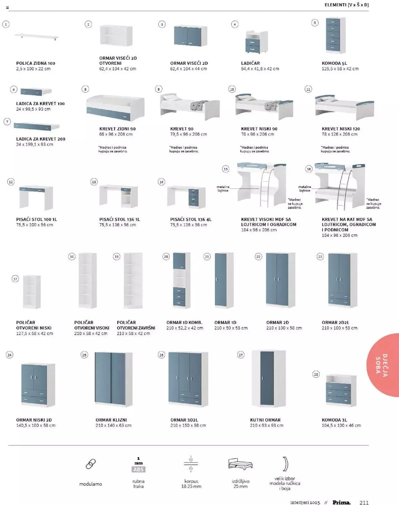 Katalog Katalog interijeri 2023 Prima od 20. veljače do 31. prosinca 2023. - Pregled Stranica 213