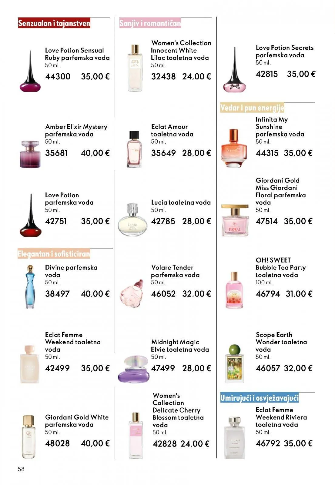 Katalog Oriflame katalog do 02.06.2026 od 13. svibnja do 2. lipnja 2026. - Pregled Stranica 58