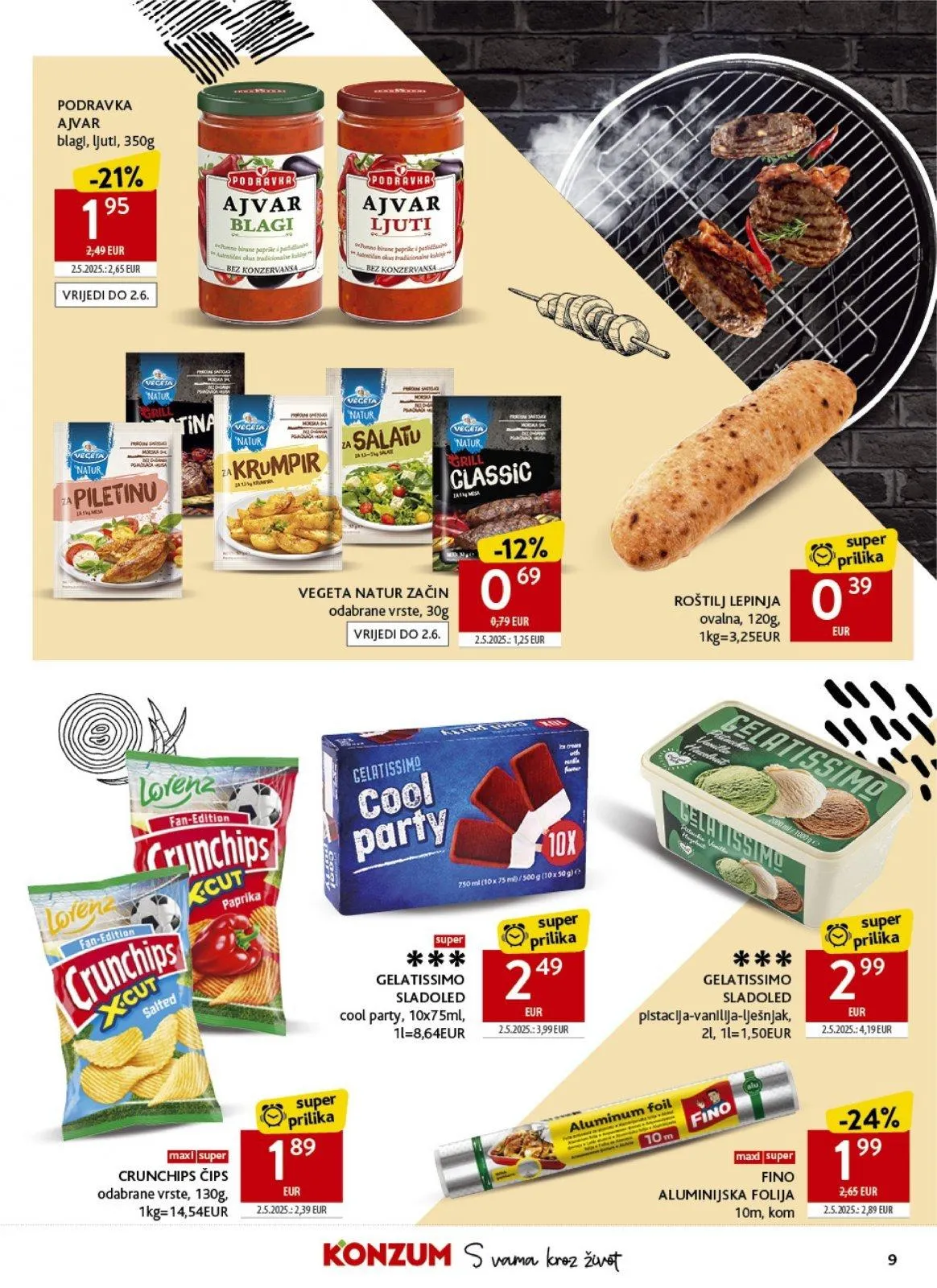 Katalog Konzum katalog do 26.05.2026 od 20. svibnja do 26. svibnja 2026. - Pregled Stranica 9