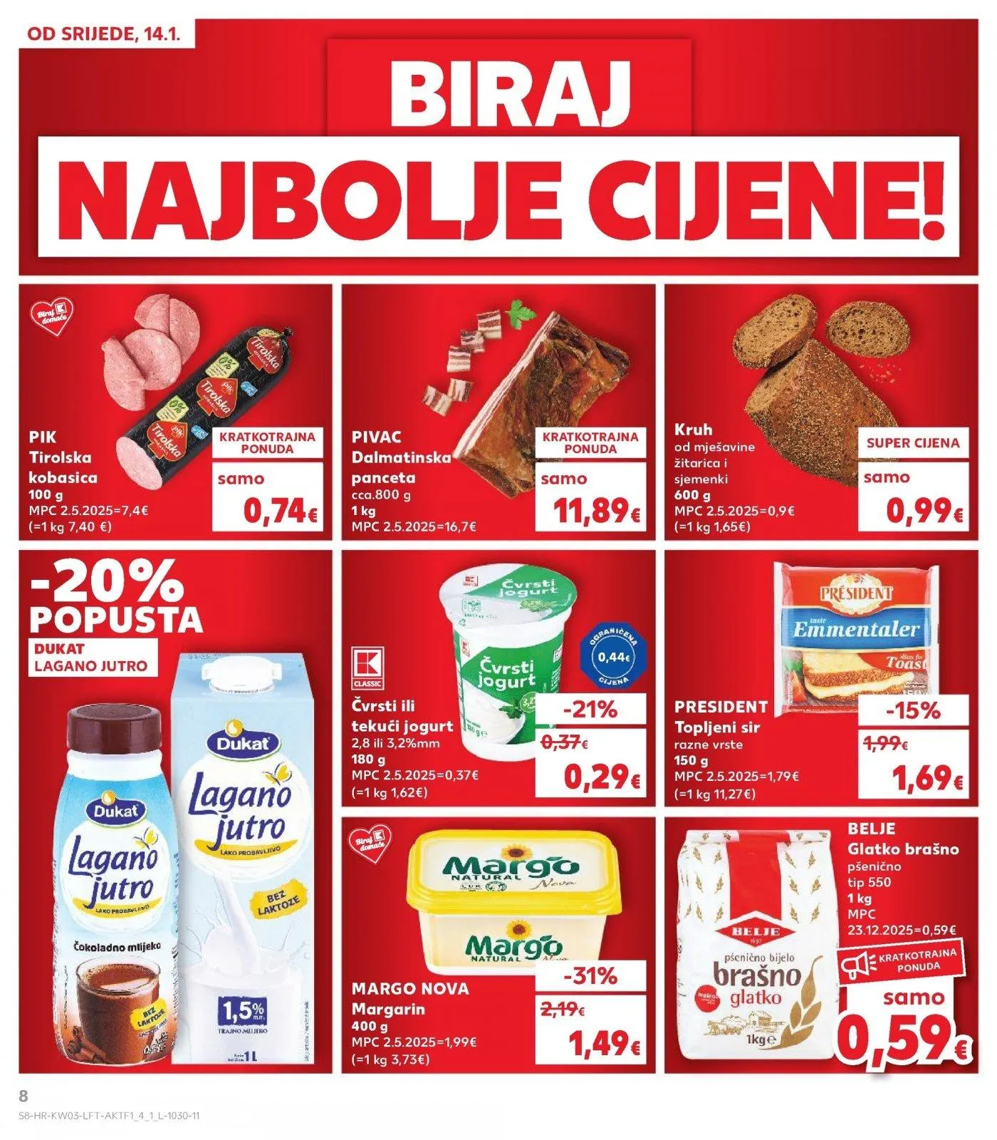 Katalog Kaufland katalog do 20.01.2026 od 14. siječnja do 20. siječnja 2026. - Pregled Stranica 8