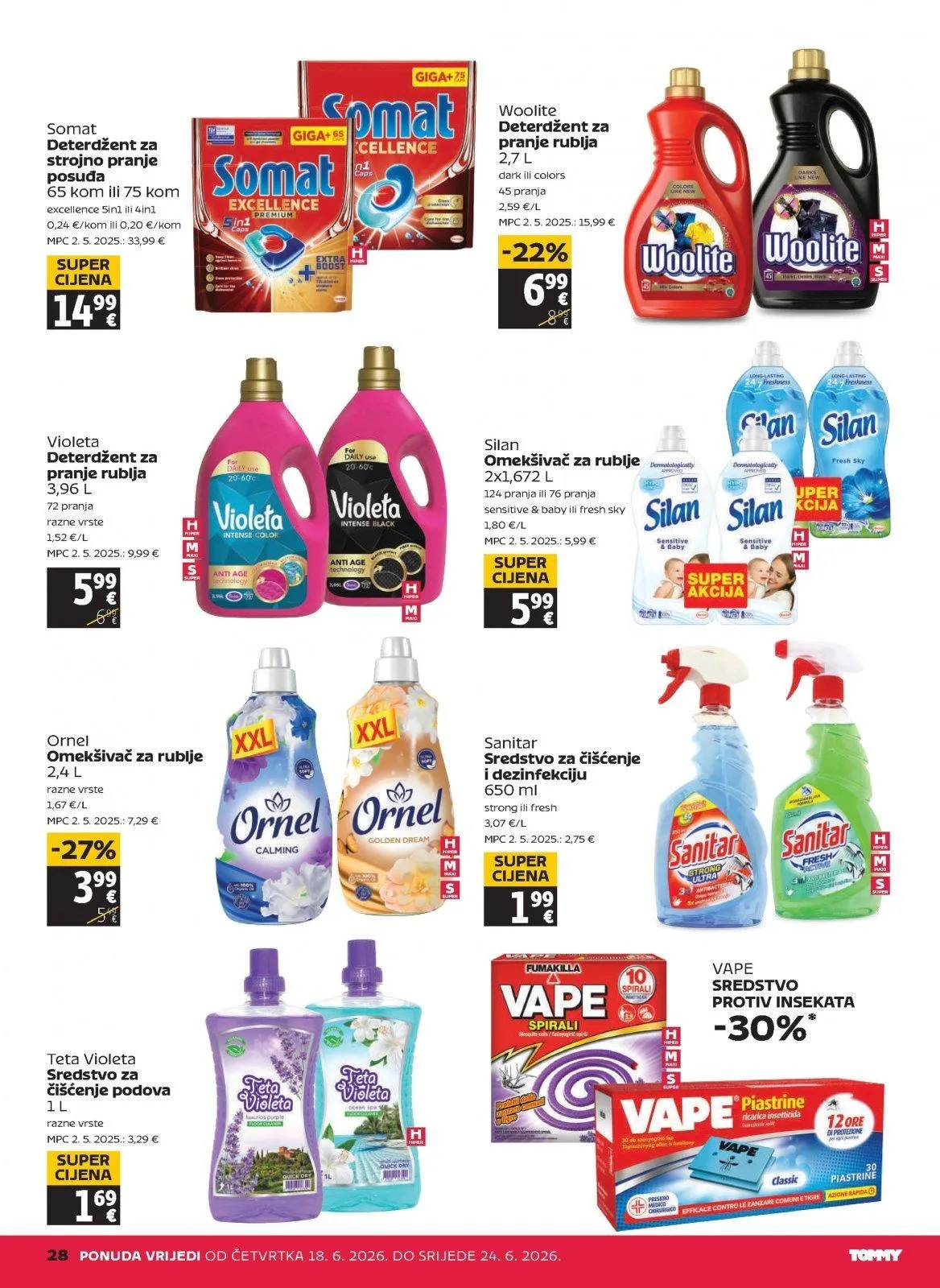 Katalog Tommy katalog do 24.06.2026 od 18. lipnja do 24. lipnja 2026. - Pregled Stranica 28