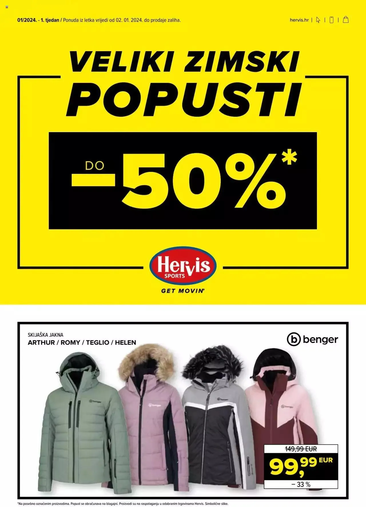 Katalog Katalog Hervis od 2. siječnja do 8. siječnja 2024. - Pregled Stranica 