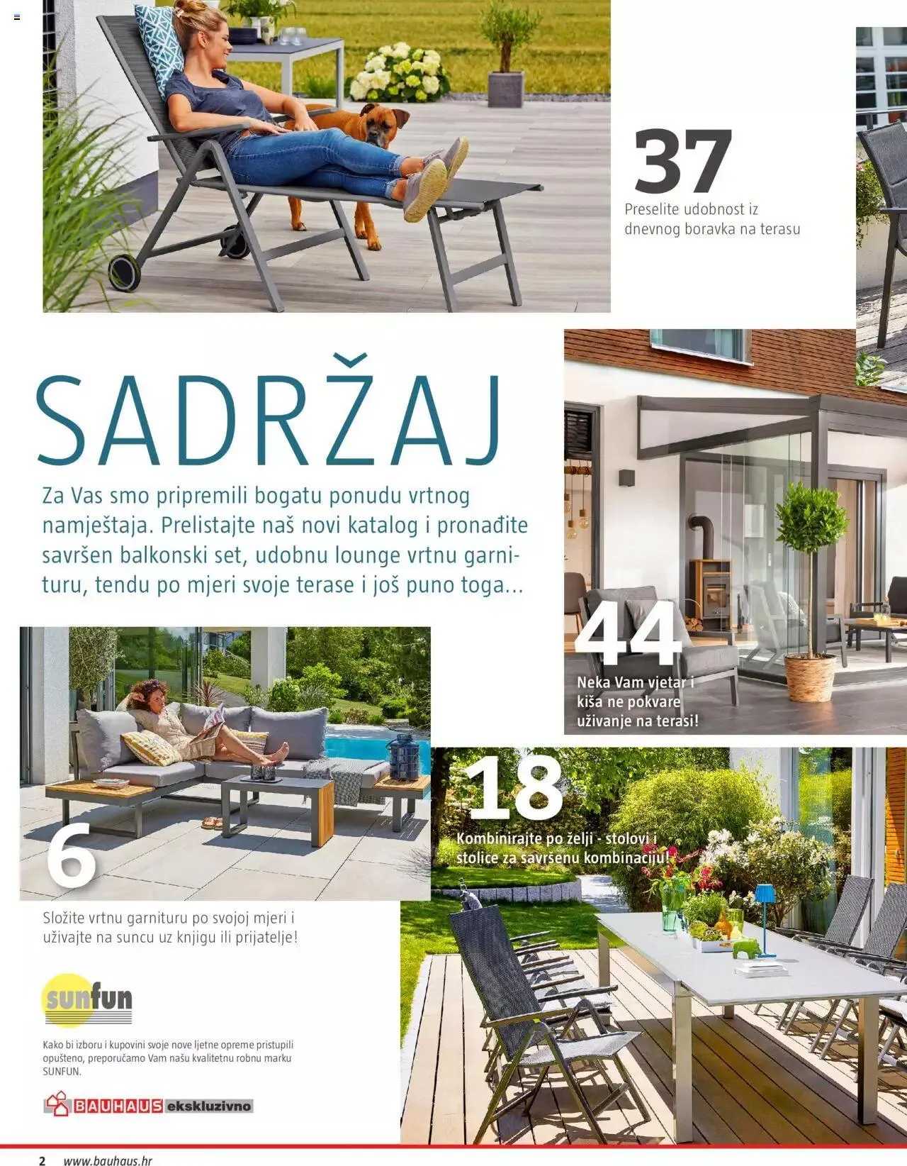 Katalog Vrtni namještaj Bauhaus od 24. ožujka do 31. srpnja 2023. - Pregled Stranica 2