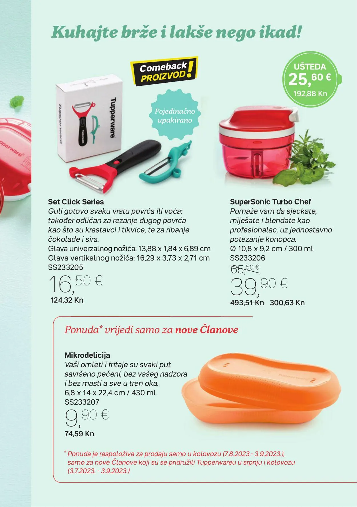 Katalog Tupperware od 7. kolovoza do 3. rujna 2023. - Pregled Stranica 5