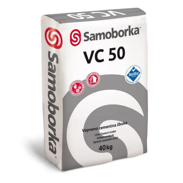 Vapneno-cementna žbuka VC 50 1,5 mm-Samoborka-40 kg