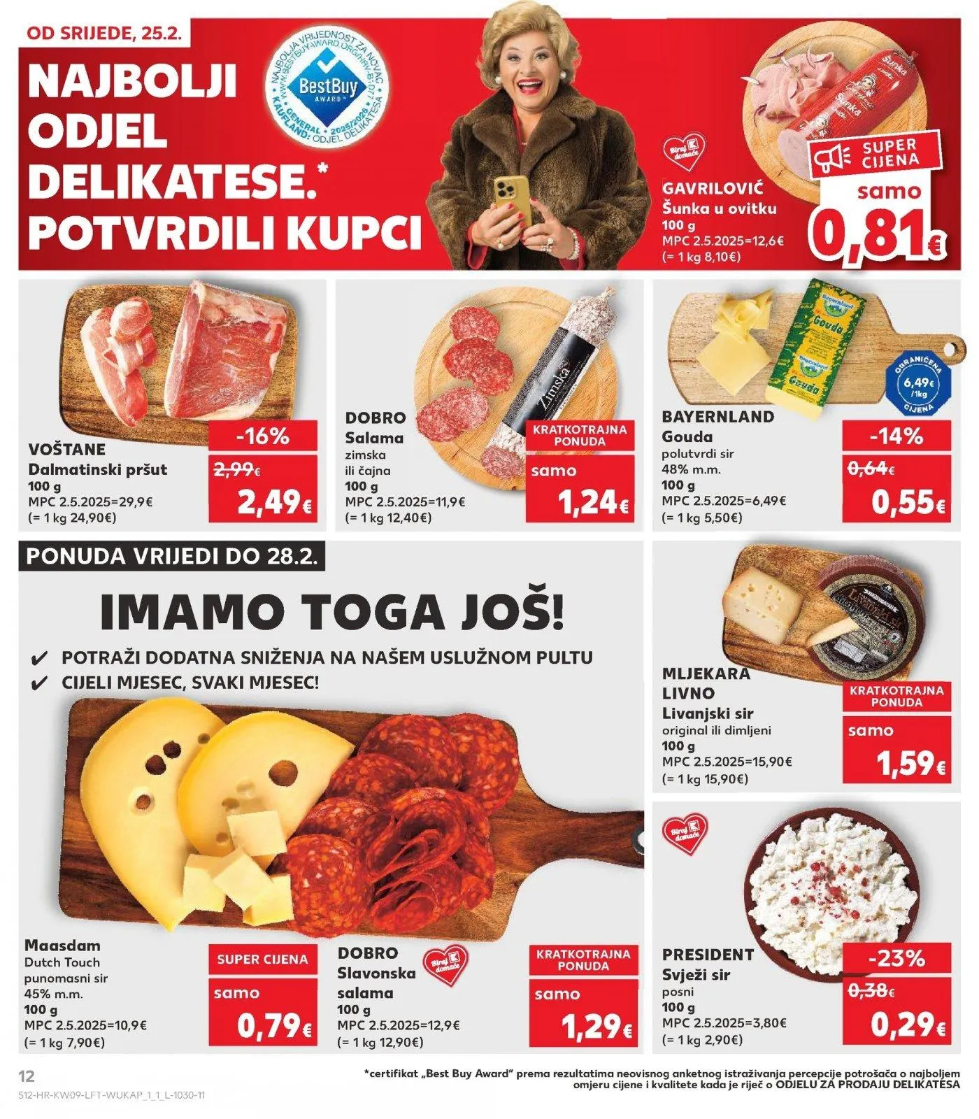Katalog Kaufland katalog do 03.03.2026 od 25. veljače do 3. ožujka 2026. - Pregled Stranica 12