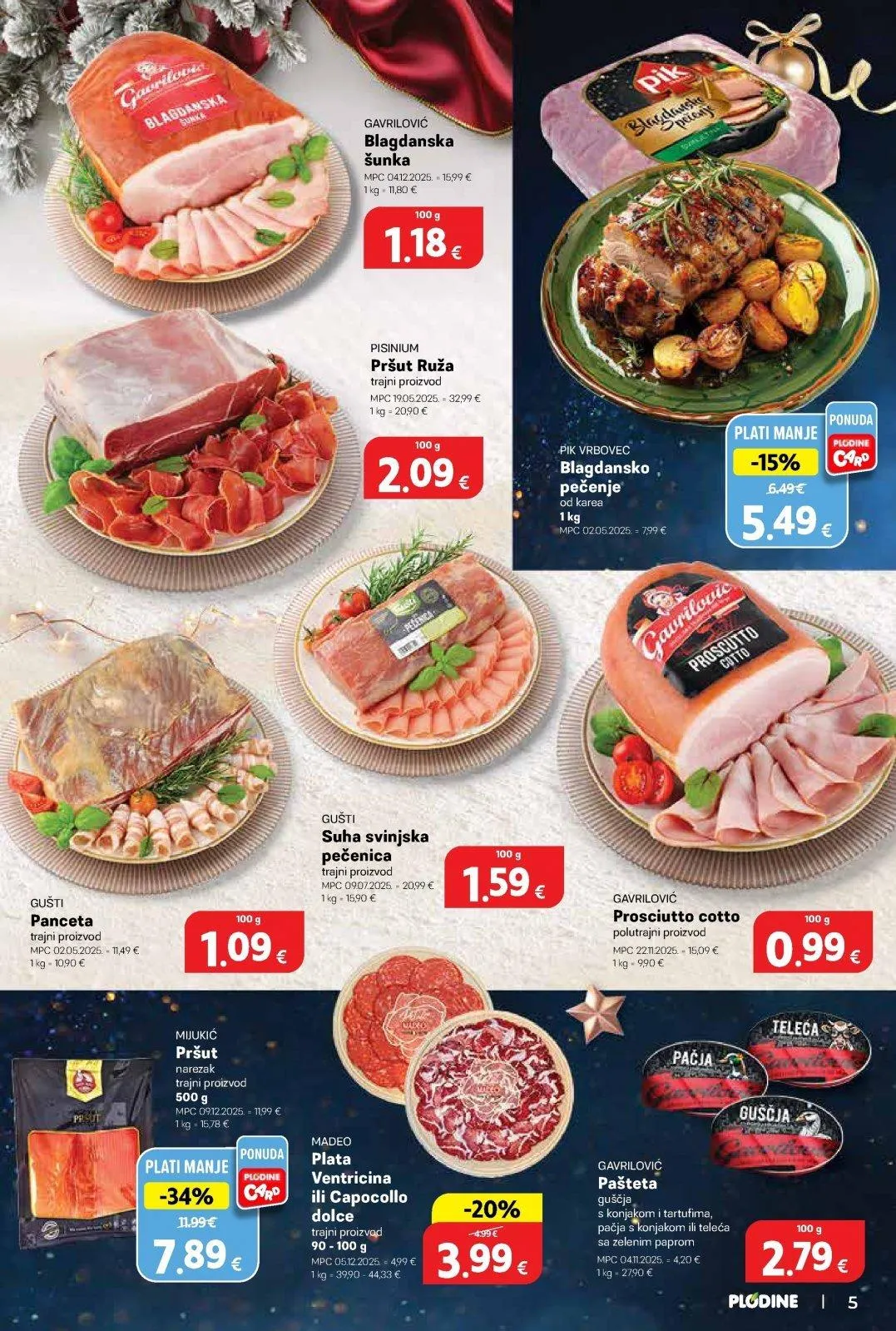 Katalog Plodine katalog do 24.12.2025 od 17. prosinca do 24. prosinca 2025. - Pregled Stranica 5