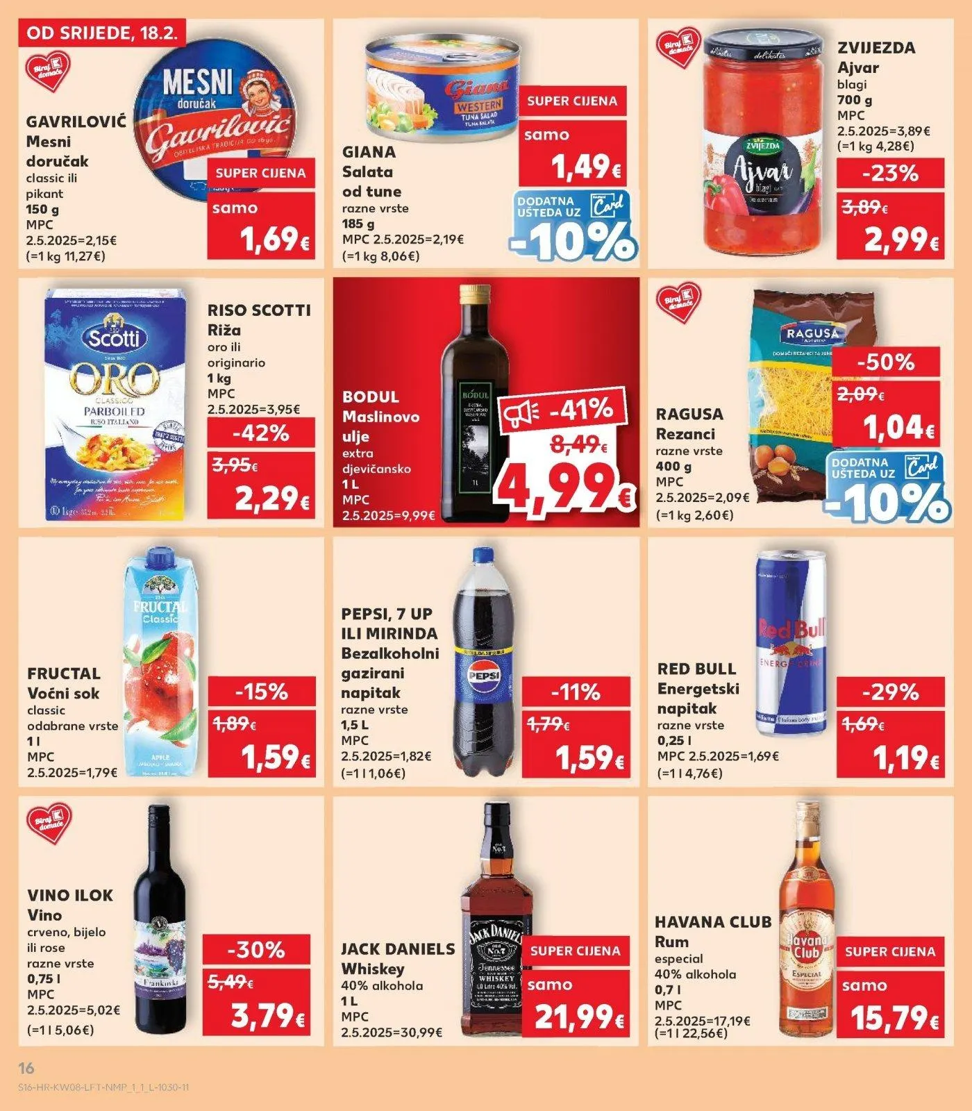 Katalog Kaufland katalog do 24.02.2026 od 19. veljače do 24. veljače 2026. - Pregled Stranica 16