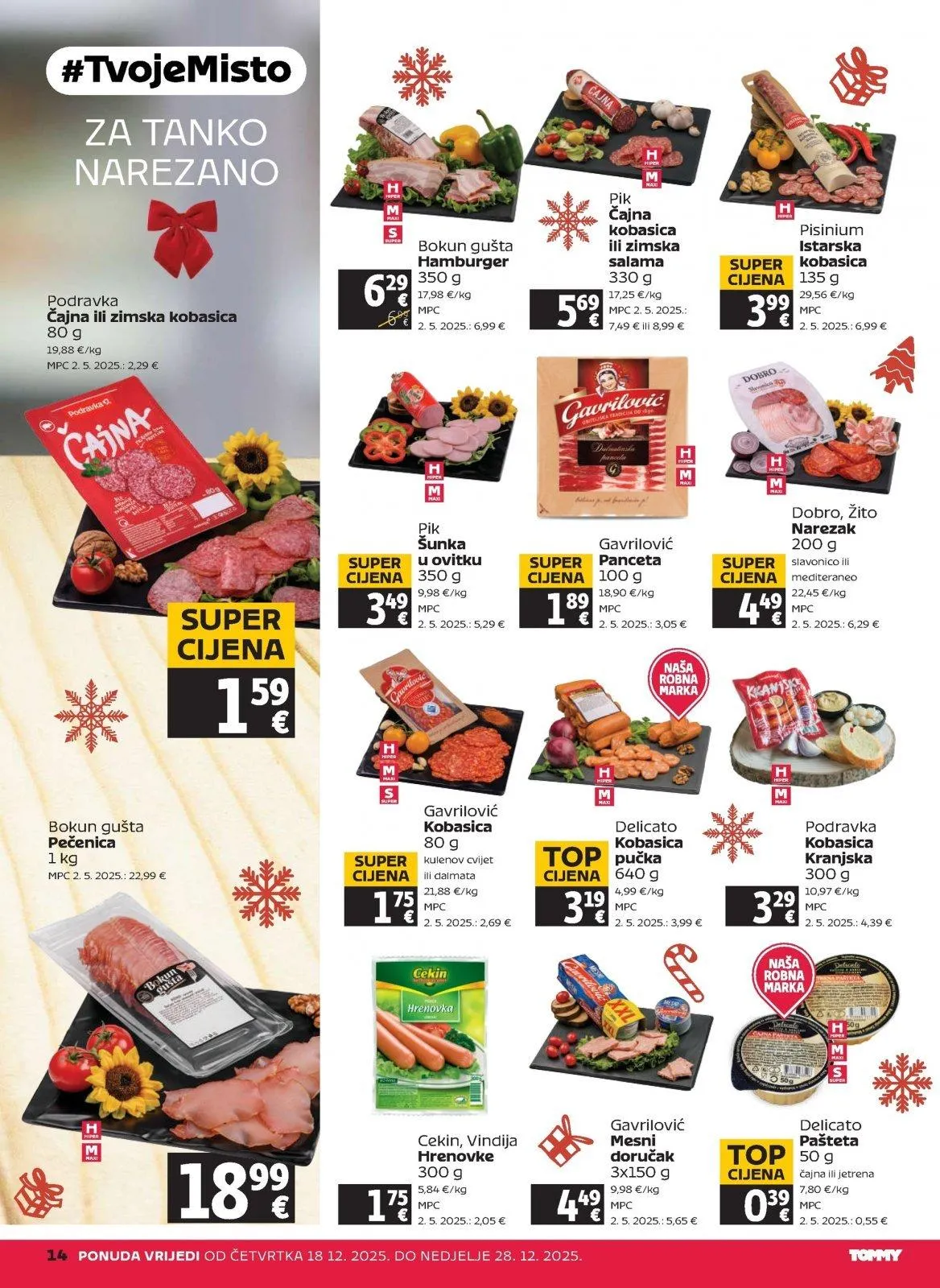 Katalog Tommy katalog do 28.12.2025 od 18. prosinca do 28. prosinca 2025. - Pregled Stranica 14