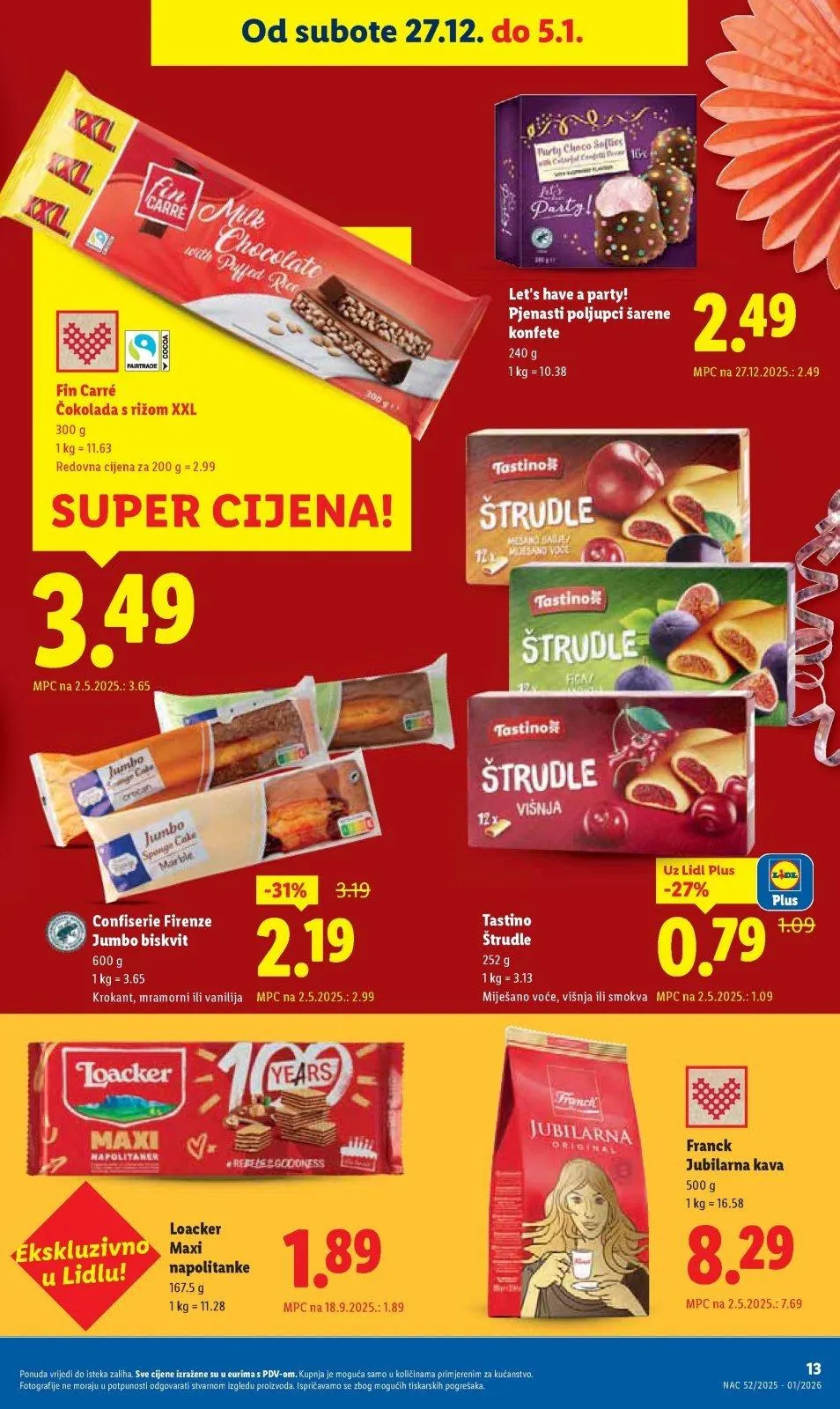 Katalog Lidl katalog do 05.01.2026 od 18. prosinca do 5. siječnja 2026. - Pregled Stranica 13