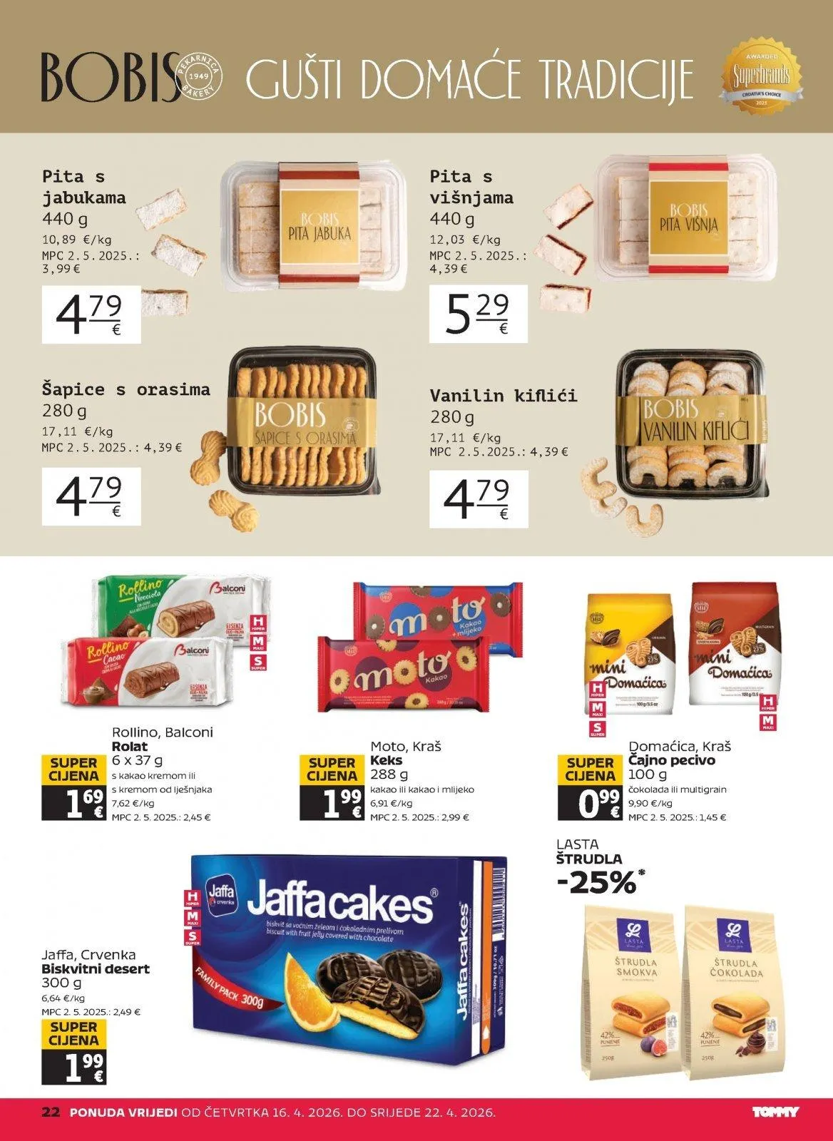 Katalog Tommy katalog do 22.04.2026 od 16. travnja do 22. travnja 2026. - Pregled Stranica 22