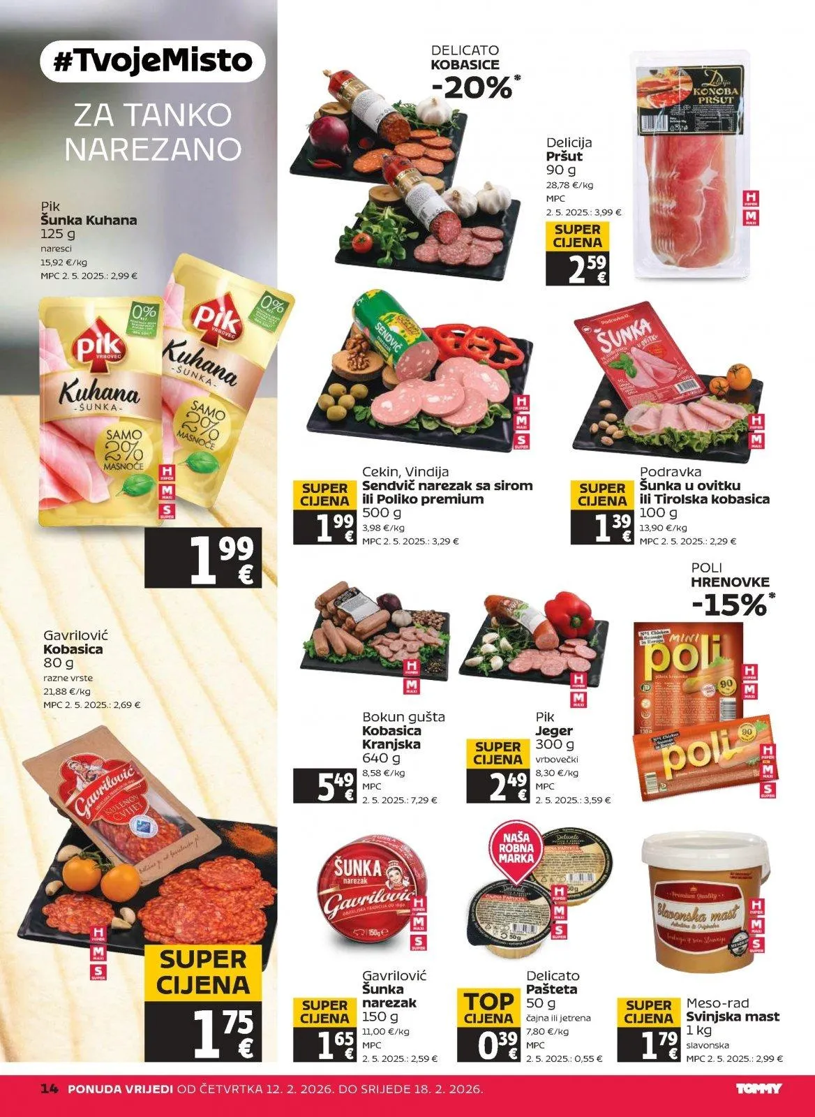 Katalog Tommy katalog do 18.02.2026 od 12. veljače do 18. veljače 2026. - Pregled Stranica 14