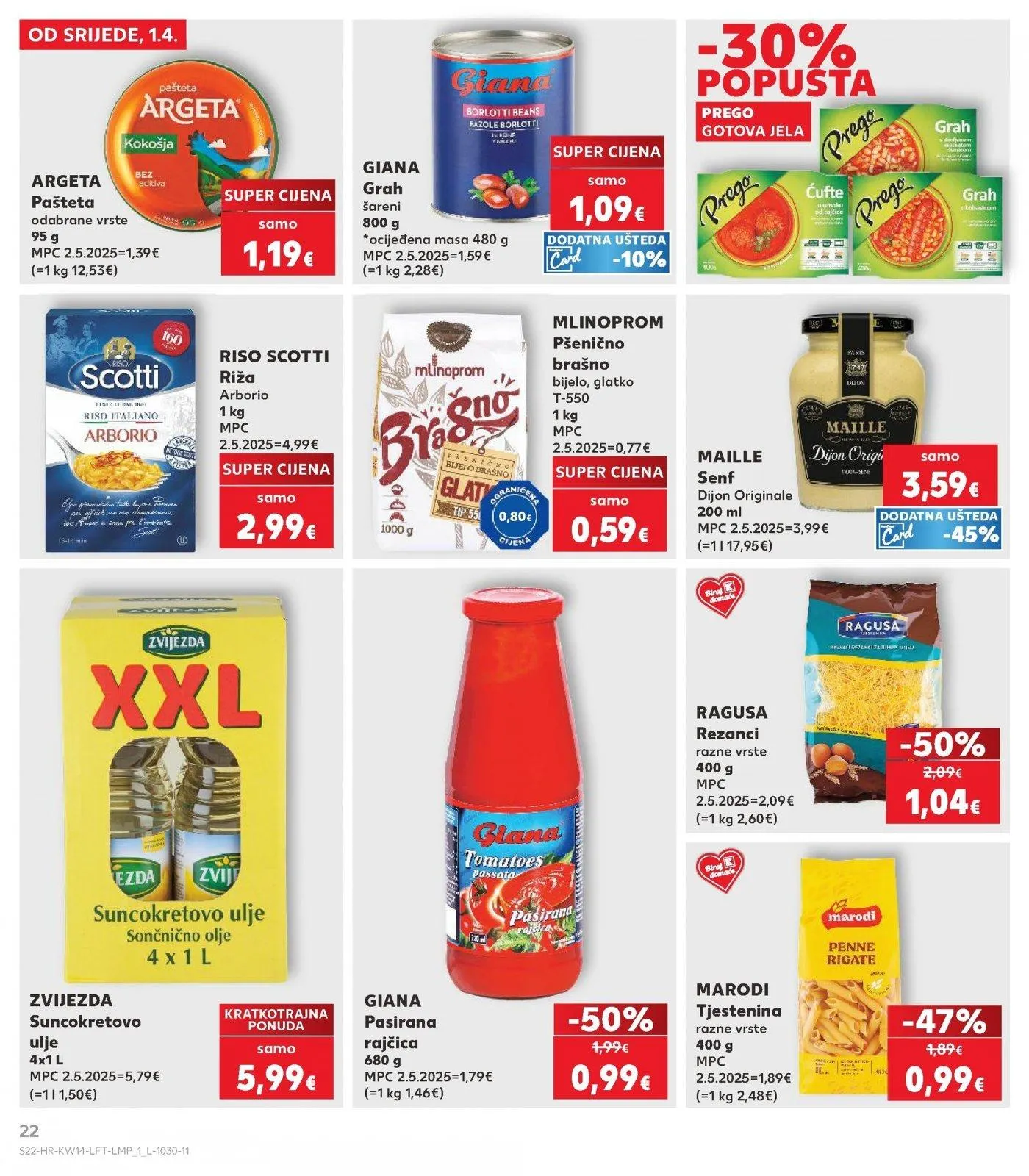 Katalog Kaufland katalog do 07.04.2026 od 1. travnja do 7. travnja 2026. - Pregled Stranica 22