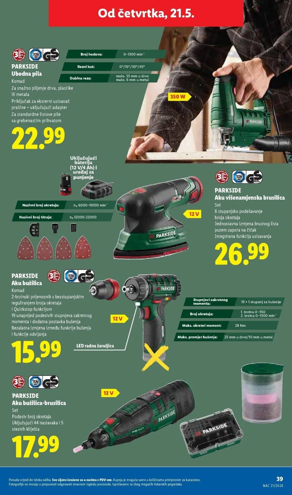 Katalog Lidl katalog do 24.05.2026 od 14. svibnja do 24. svibnja 2026. - Pregled Stranica 39