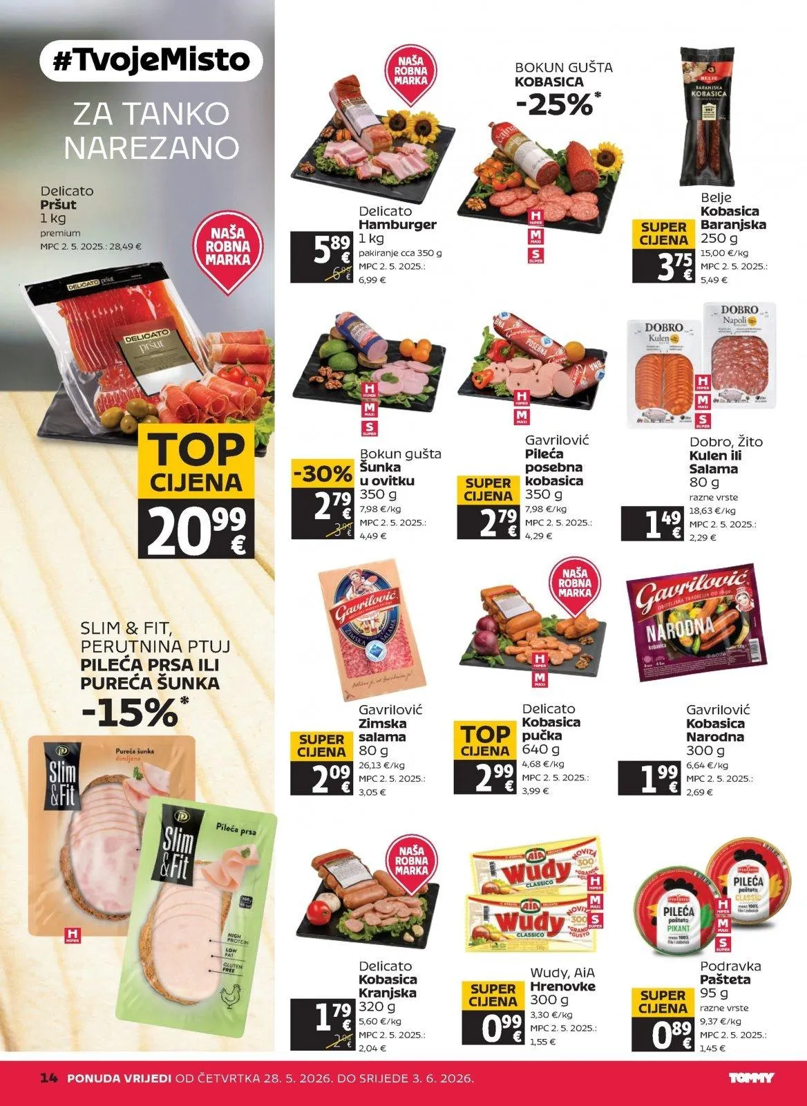 Katalog Tommy katalog do 03.06.2026 od 28. svibnja do 3. lipnja 2026. - Pregled Stranica 14