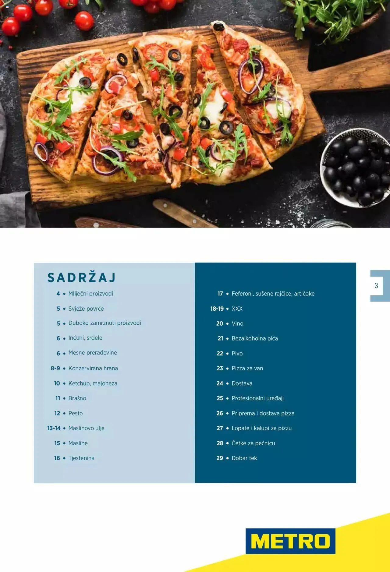Katalog Katalog Poslovna rješenja - Pizzeria Metro od 1. siječnja do 31. prosinca 2024. - Pregled Stranica 3