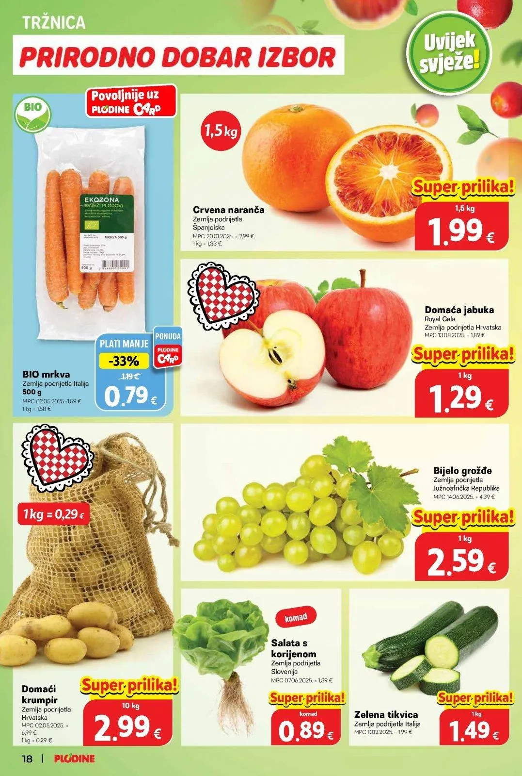 Katalog Plodine katalog do 17.03.2026 od 12. ožujka do 17. ožujka 2026. - Pregled Stranica 18