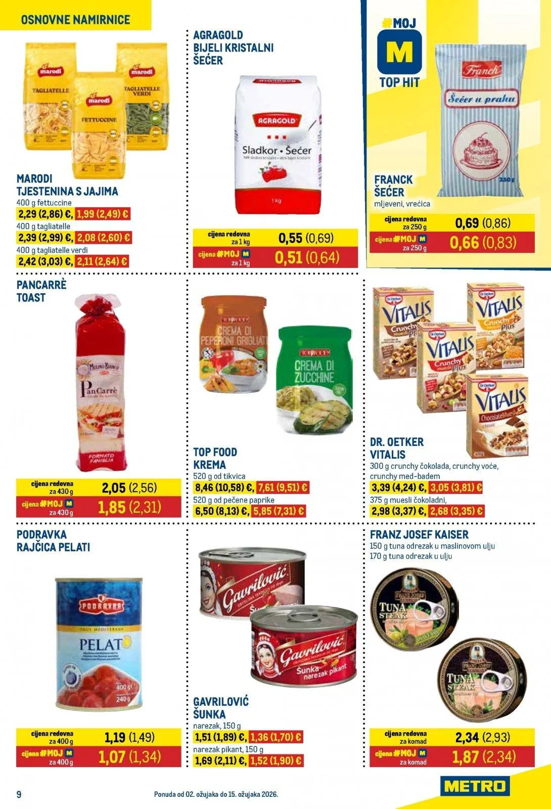 Katalog Metro katalog do 16.03.2026 od 5. ožujka do 16. ožujka 2026. - Pregled Stranica 9