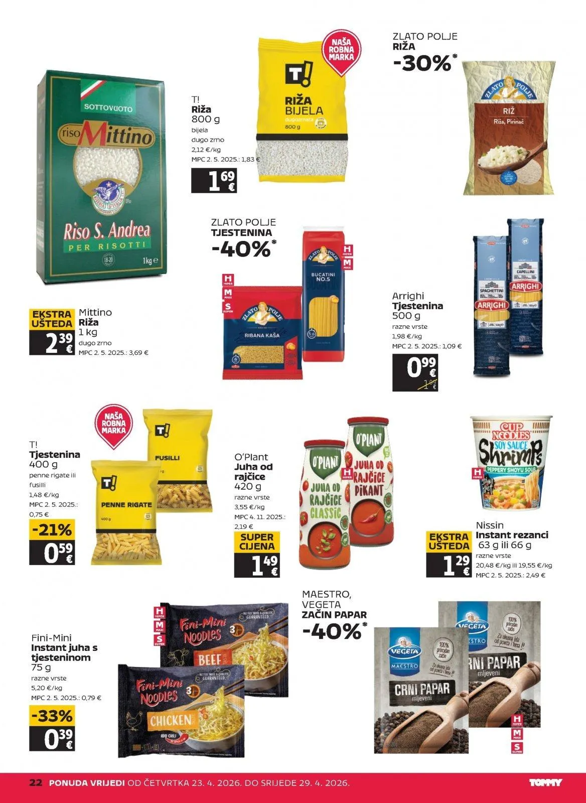 Katalog Tommy katalog do 29.04.2026 od 23. travnja do 29. travnja 2026. - Pregled Stranica 22