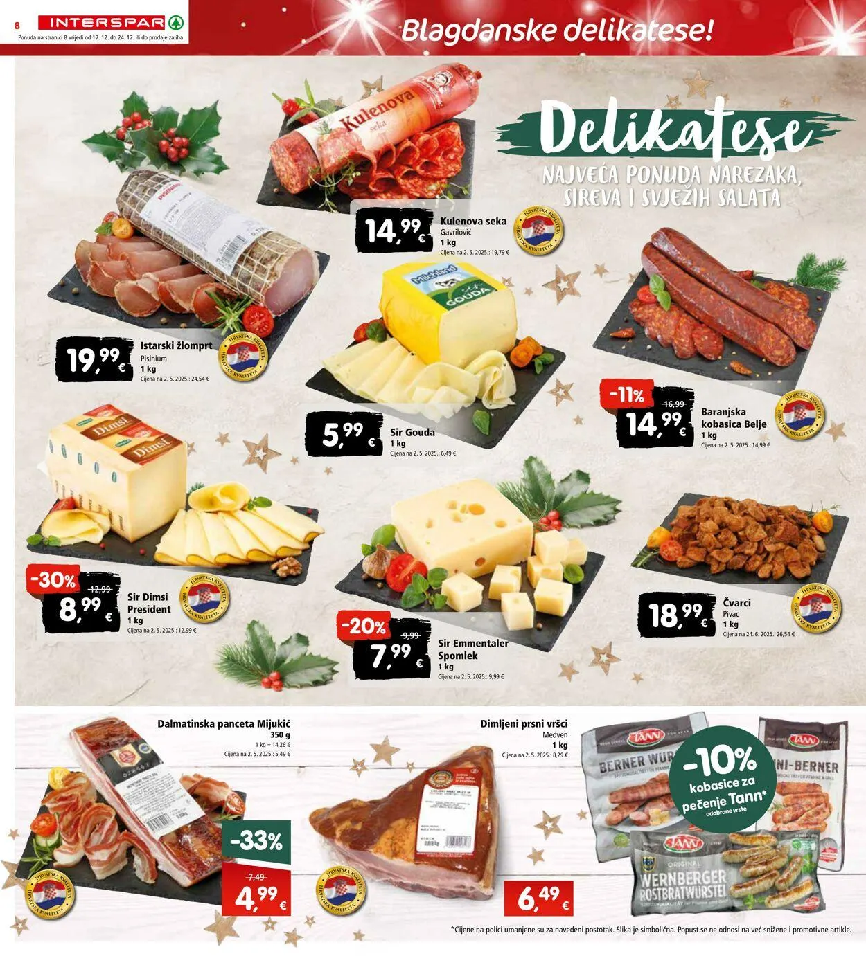 Katalog Spar od 17. prosinca do 23. prosinca 2025. - Pregled Stranica 8