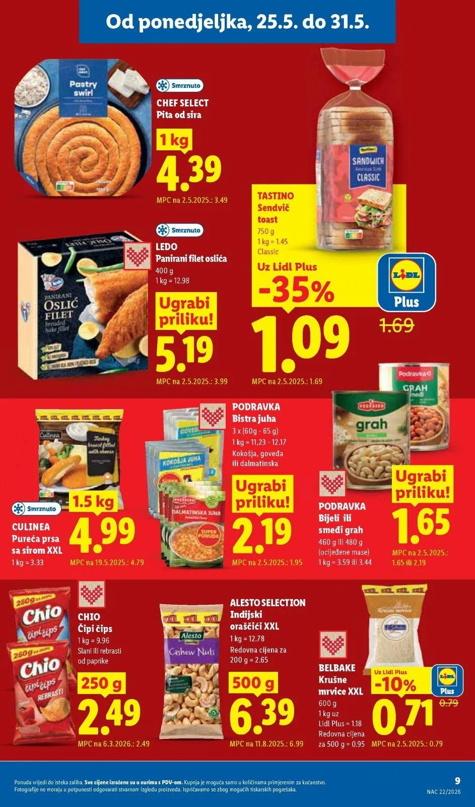 Katalog Lidl katalog do 31.05.2026 od 21. svibnja do 31. svibnja 2026. - Pregled Stranica 9