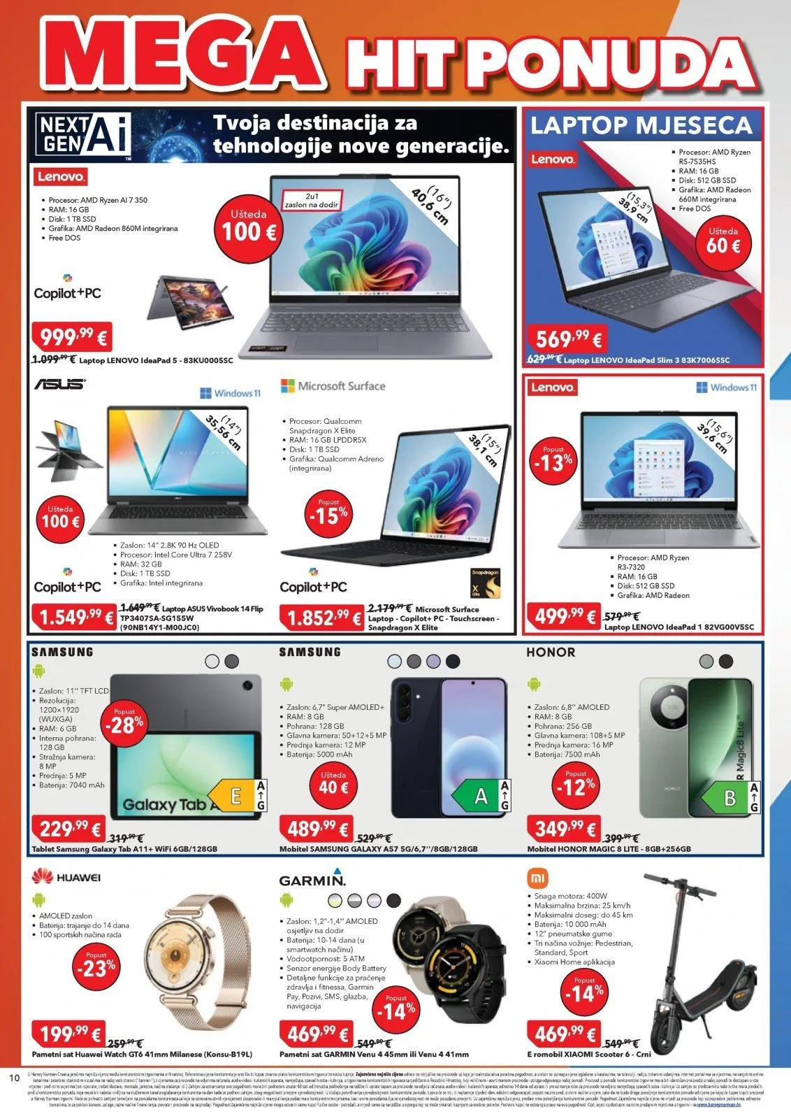 Katalog Harvey Norman katalog do 28.05.2026 od 22. svibnja do 28. svibnja 2026. - Pregled Stranica 10