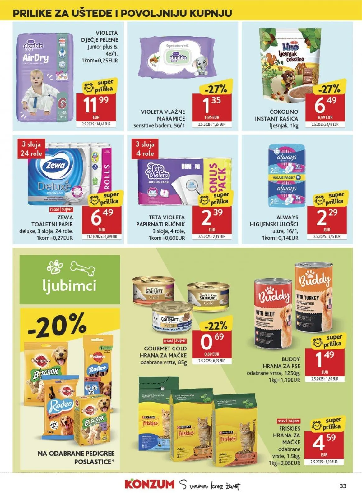 Katalog Konzum katalog do 10.03.2026 od 5. ožujka do 10. ožujka 2026. - Pregled Stranica 33