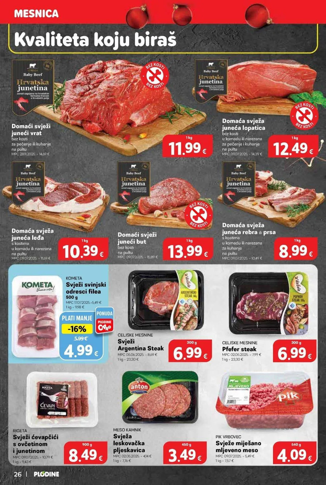 Katalog Plodine katalog do 16.12.2025 od 10. prosinca do 16. prosinca 2025. - Pregled Stranica 26