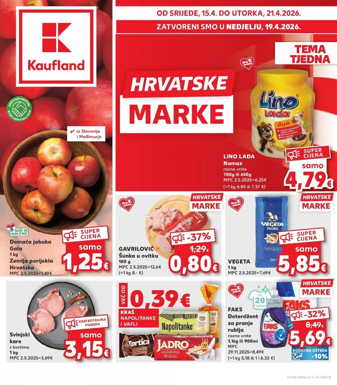 Katalog Kaufland katalog do 21.04.2026 od 15. travnja do 21. travnja 2026. - Pregled Stranica 1