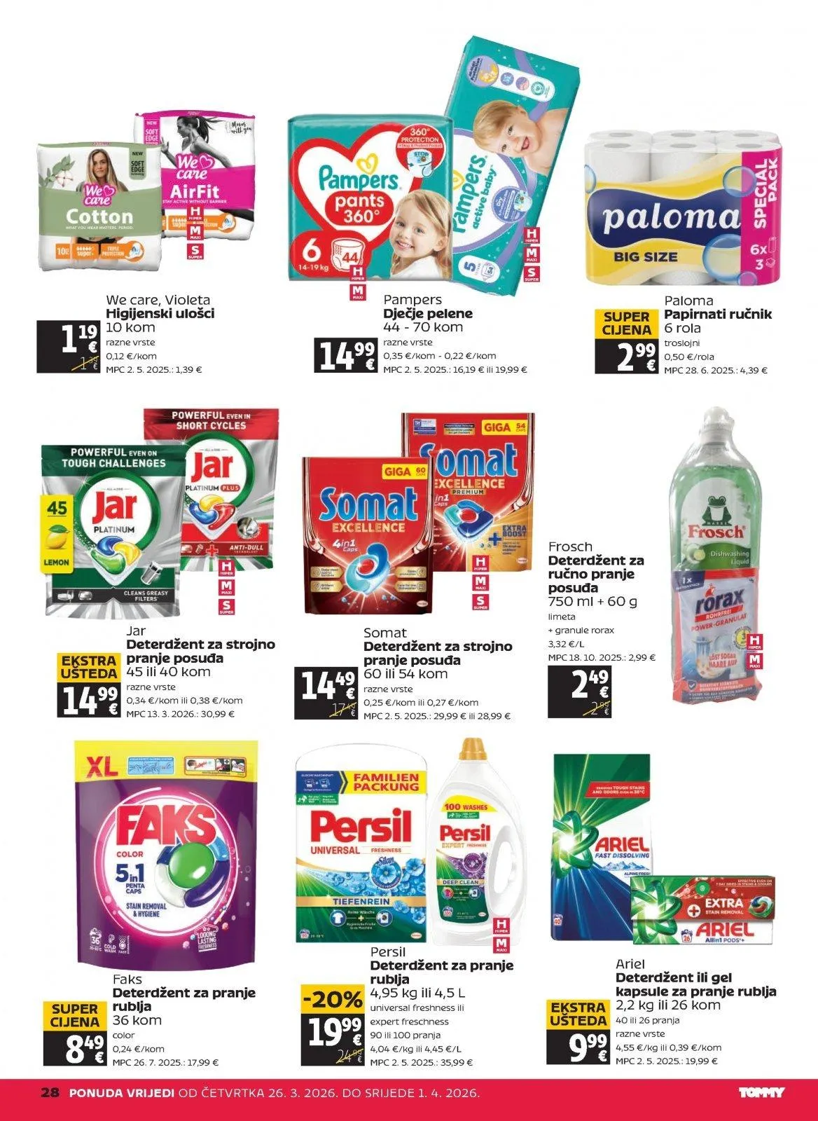 Katalog Tommy katalog do 01.04.2026 od 26. ožujka do 1. travnja 2026. - Pregled Stranica 28