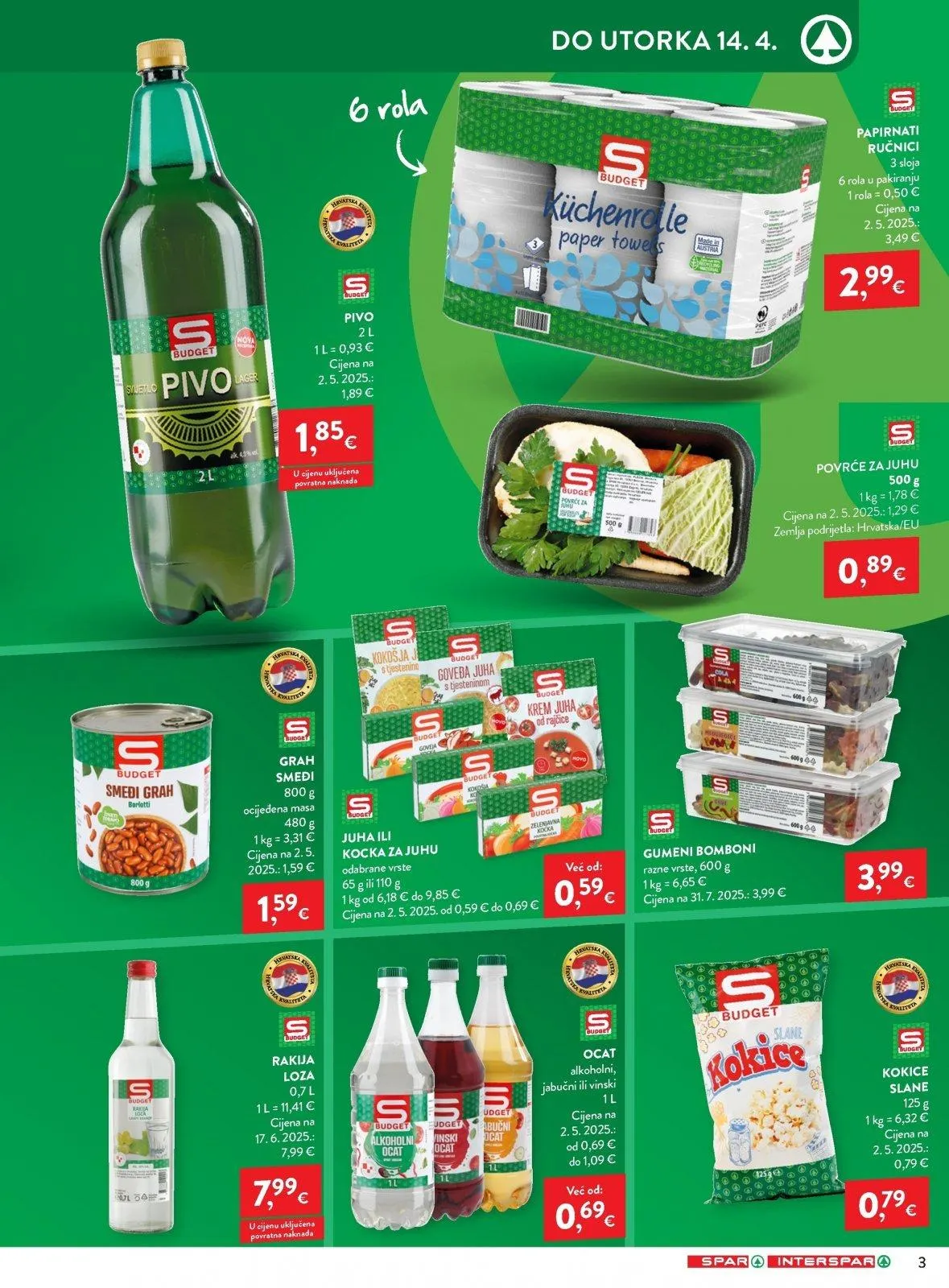 Katalog Spar katalog do 14.04.2026 od 8. travnja do 14. travnja 2026. - Pregled Stranica 3
