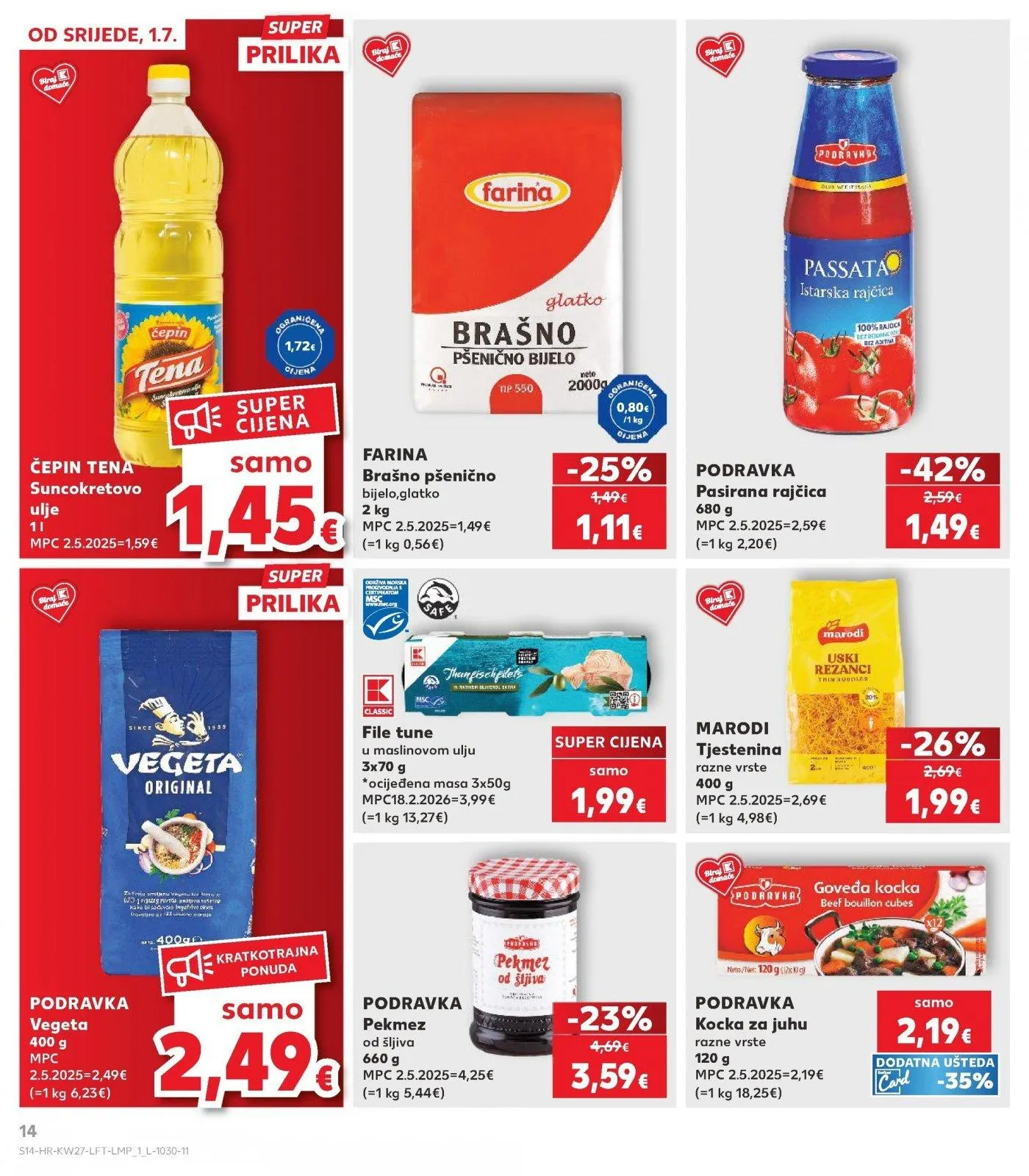 Katalog Kaufland katalog do 07.07.2026 od 1. srpnja do 7. srpnja 2026. - Pregled Stranica 14
