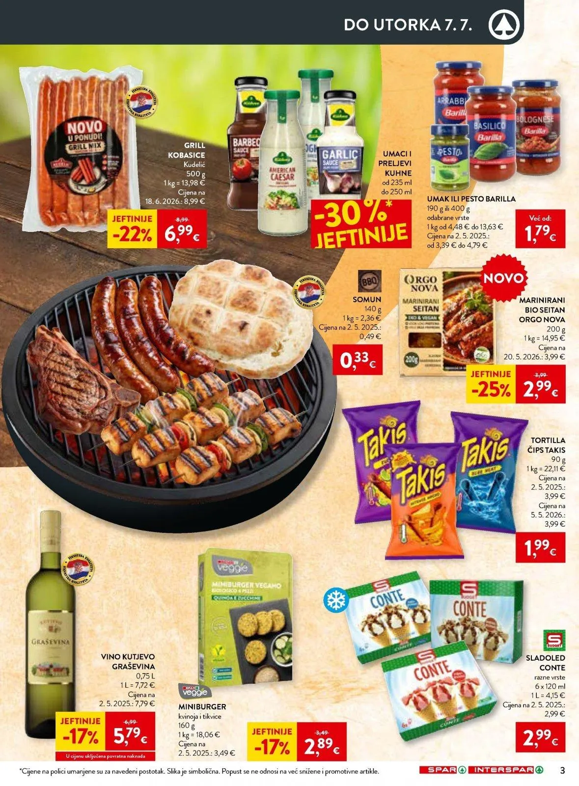 Katalog Spar katalog do 07.07.2026 od 1. srpnja do 7. srpnja 2026. - Pregled Stranica 3