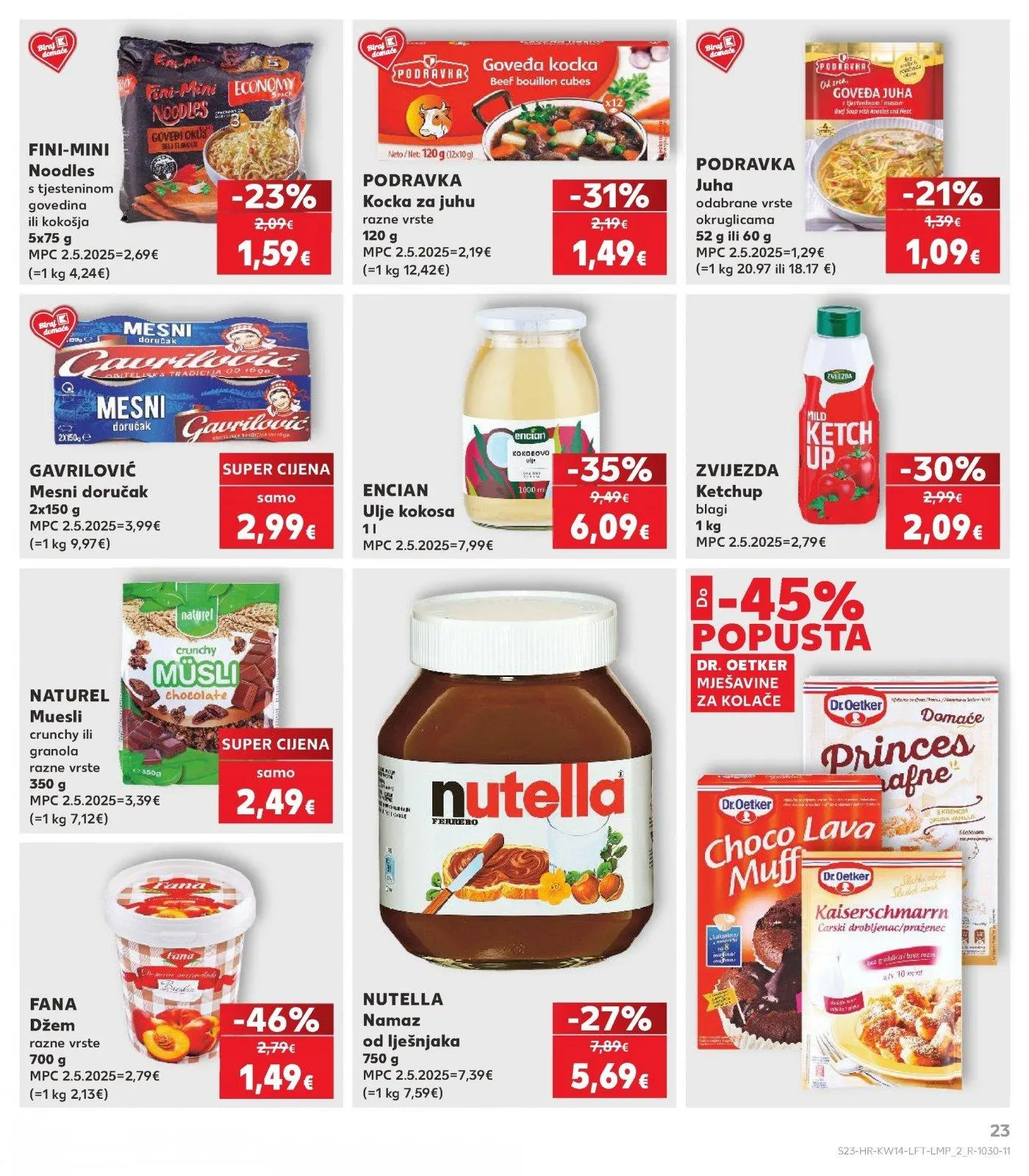 Katalog Kaufland katalog do 07.04.2026 od 1. travnja do 7. travnja 2026. - Pregled Stranica 23