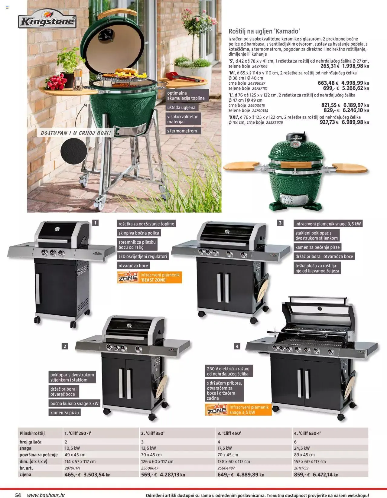 Katalog Vrtni namještaj Bauhaus od 24. ožujka do 31. srpnja 2023. - Pregled Stranica 54