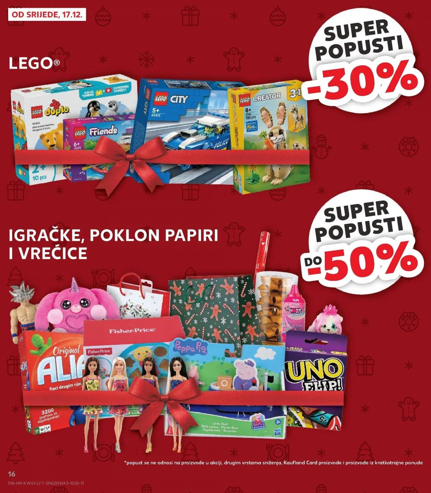 Katalog Kaufland katalog do 26.12.2025 od 17. prosinca do 26. prosinca 2025. - Pregled Stranica 16
