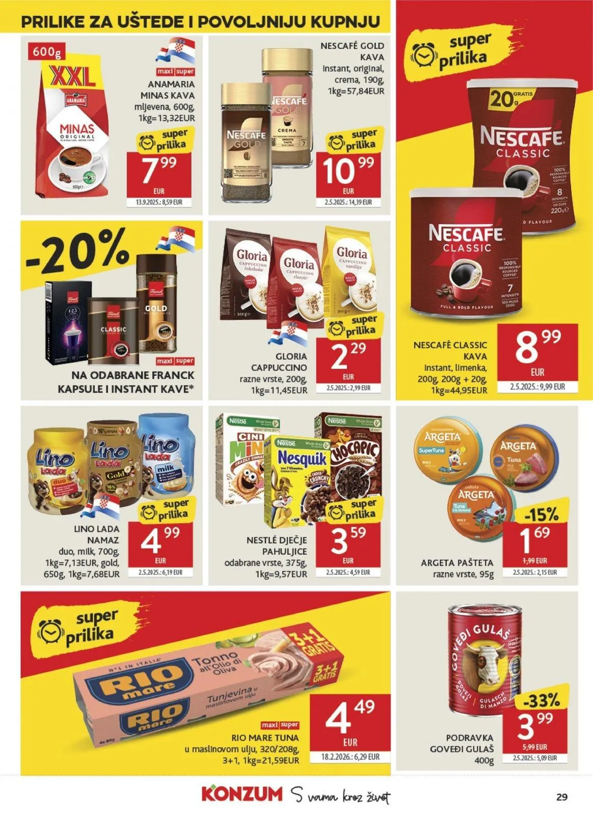 Katalog Konzum katalog do 26.05.2026 od 20. svibnja do 26. svibnja 2026. - Pregled Stranica 29