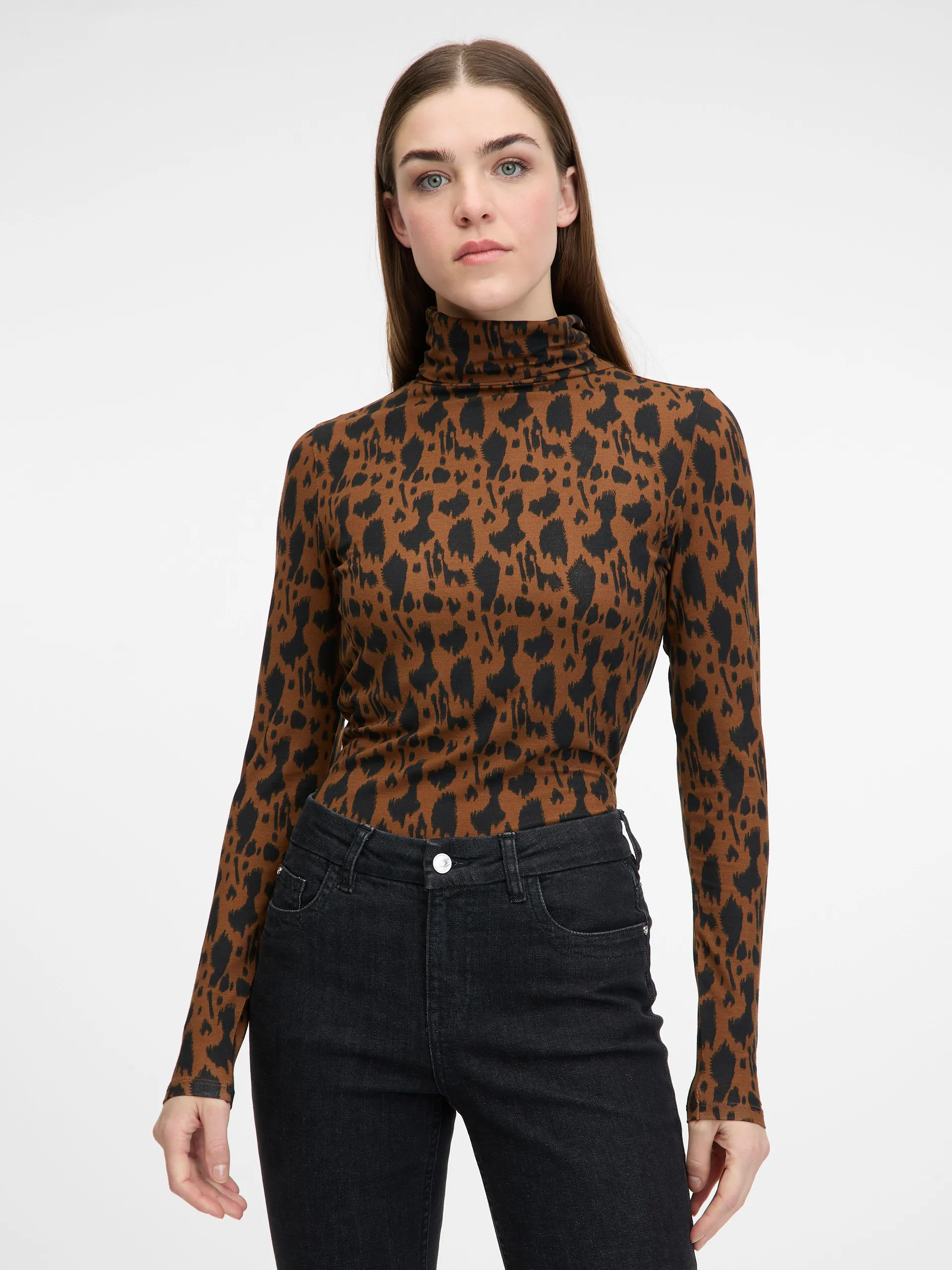 Svijetlo smeđa ženska majica dugih rukava ORSAY