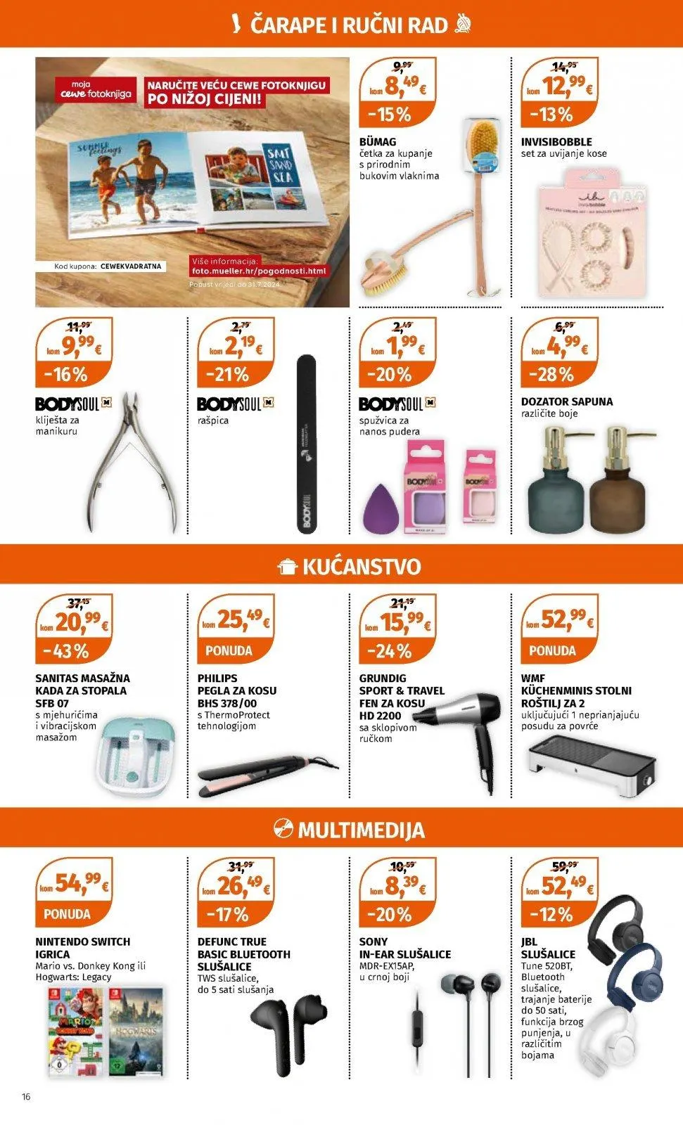 Katalog Müller katalog do 20.07.2024 od 13. srpnja do 20. srpnja 2024. - Pregled Stranica 16