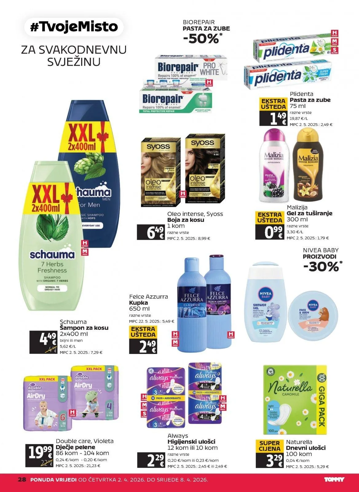 Katalog Tommy katalog do 08.04.2026 od 2. travnja do 8. travnja 2026. - Pregled Stranica 28