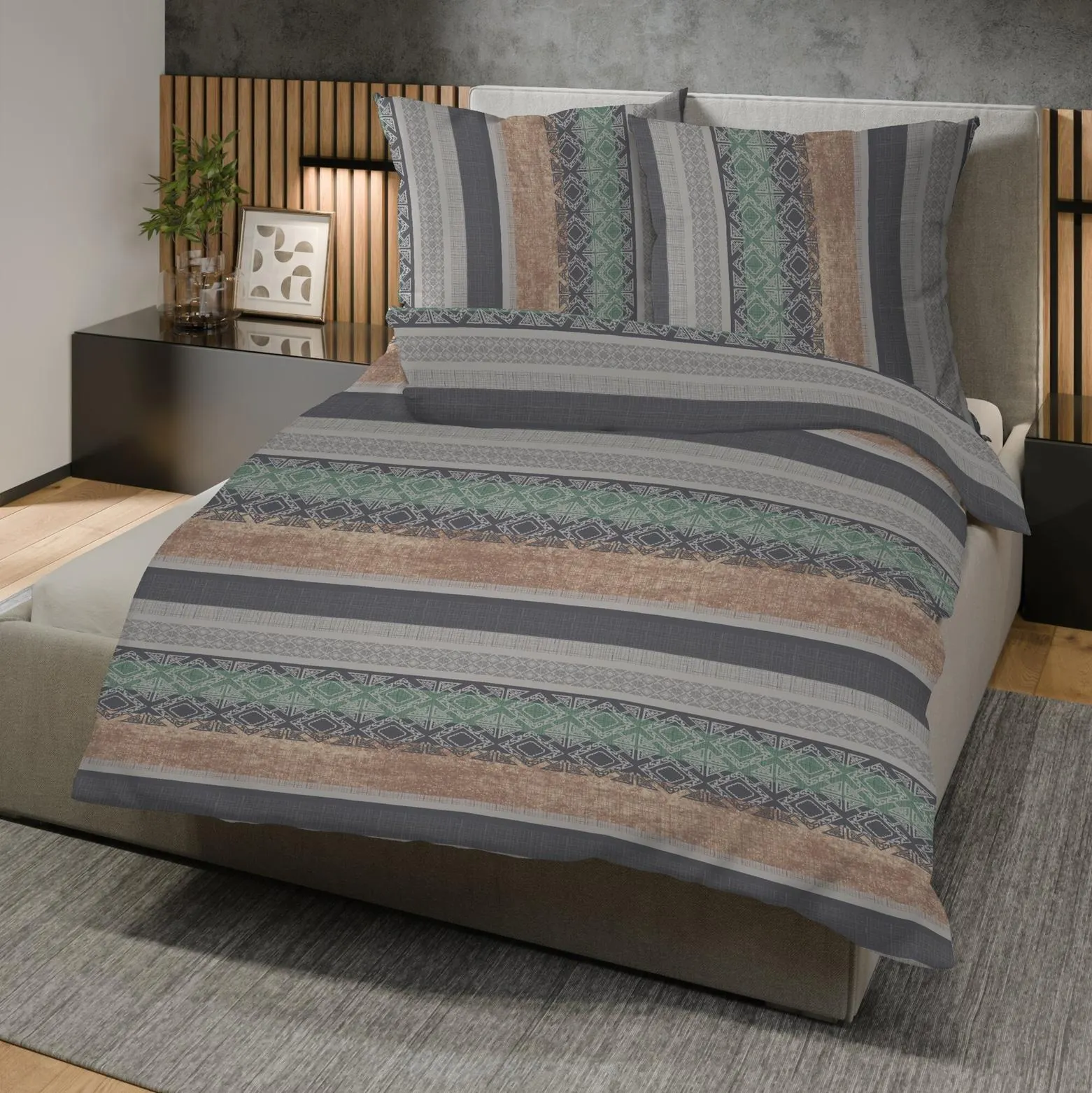 Mikrofaser-Flanell-Bettwäsche in verschiedenen Designs