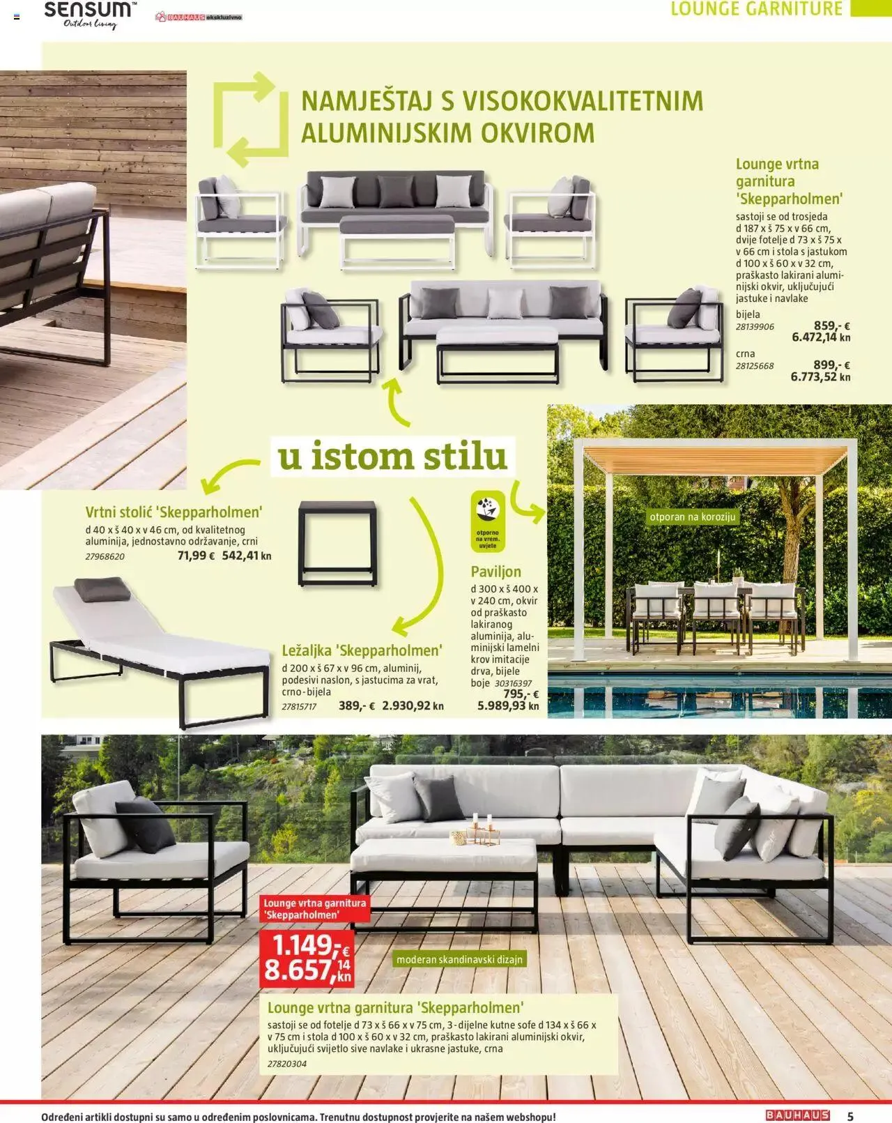 Katalog Vrtni namještaj Bauhaus od 24. ožujka do 31. srpnja 2023. - Pregled Stranica 5