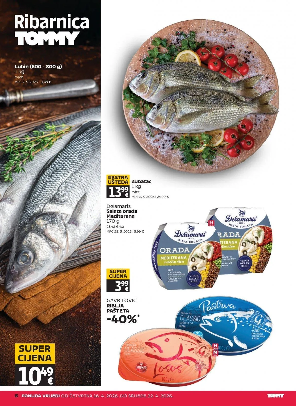 Katalog Tommy katalog do 22.04.2026 od 16. travnja do 22. travnja 2026. - Pregled Stranica 8