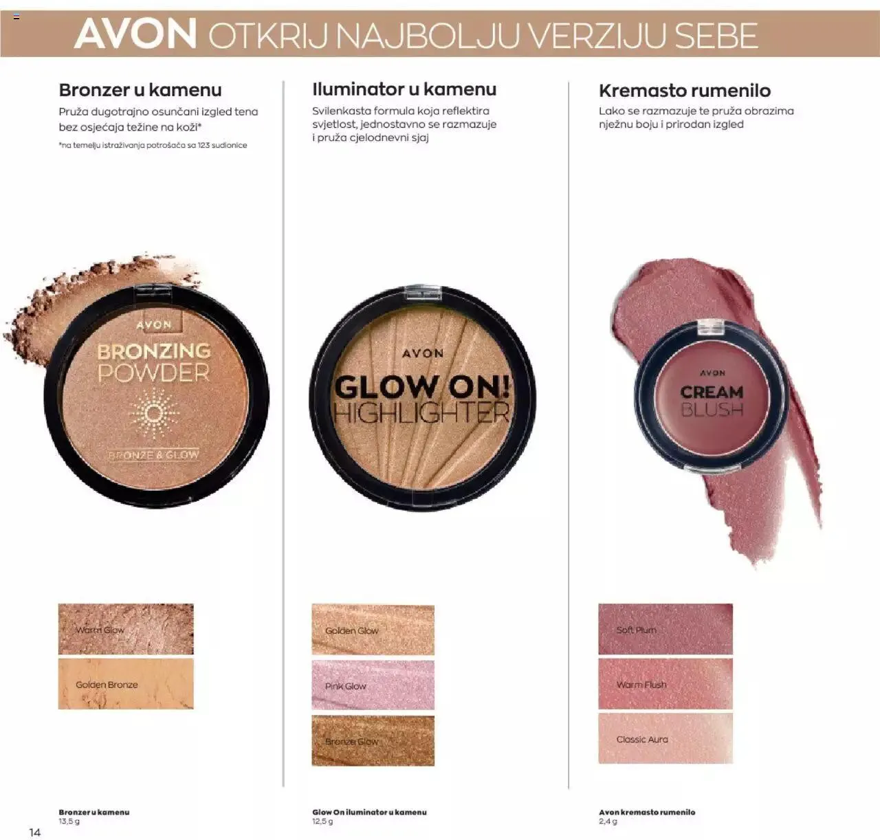 Katalog Avon katalog - Make-up vodič od 12. siječnja do 6. veljače 2024. - Pregled Stranica 14