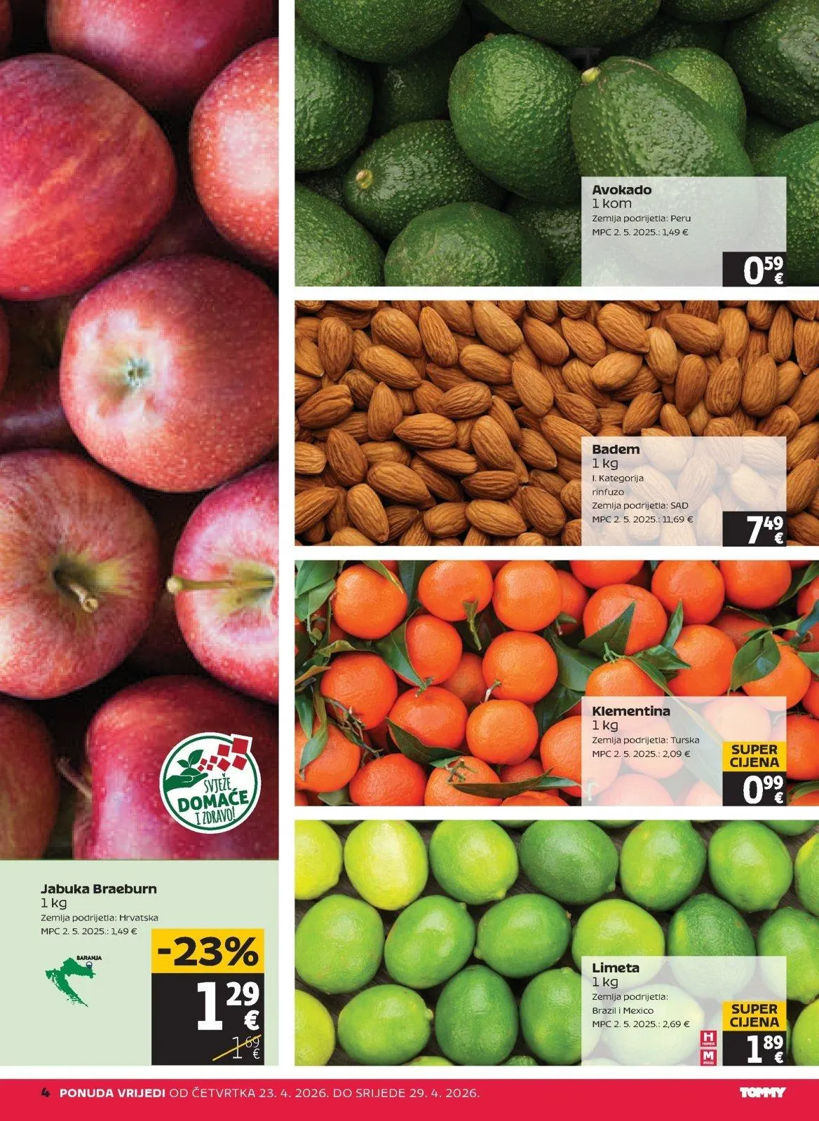 Katalog Tommy katalog do 29.04.2026 od 23. travnja do 29. travnja 2026. - Pregled Stranica 4