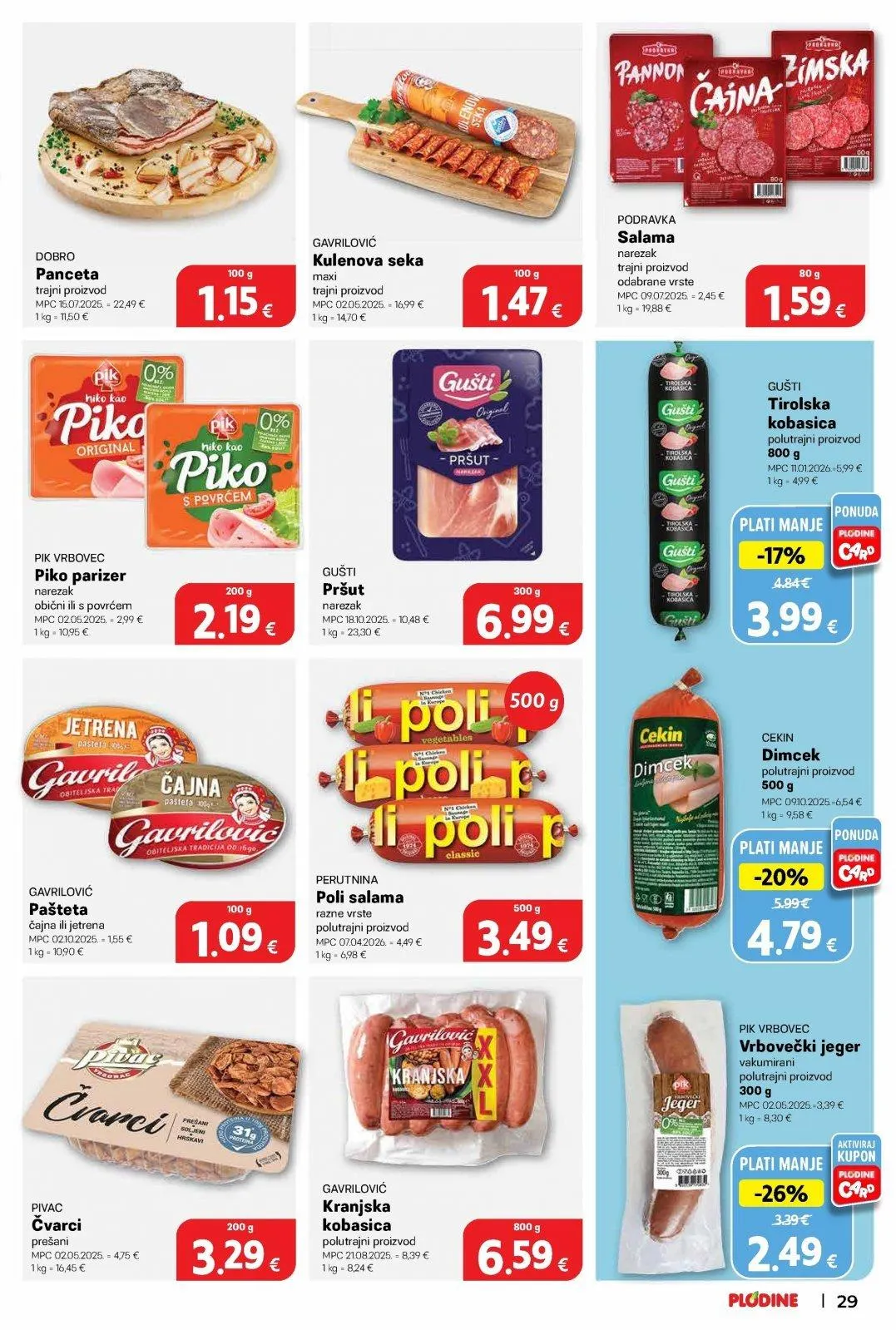 Katalog Plodine katalog do 05.05.2026 od 29. travnja do 5. svibnja 2026. - Pregled Stranica 29